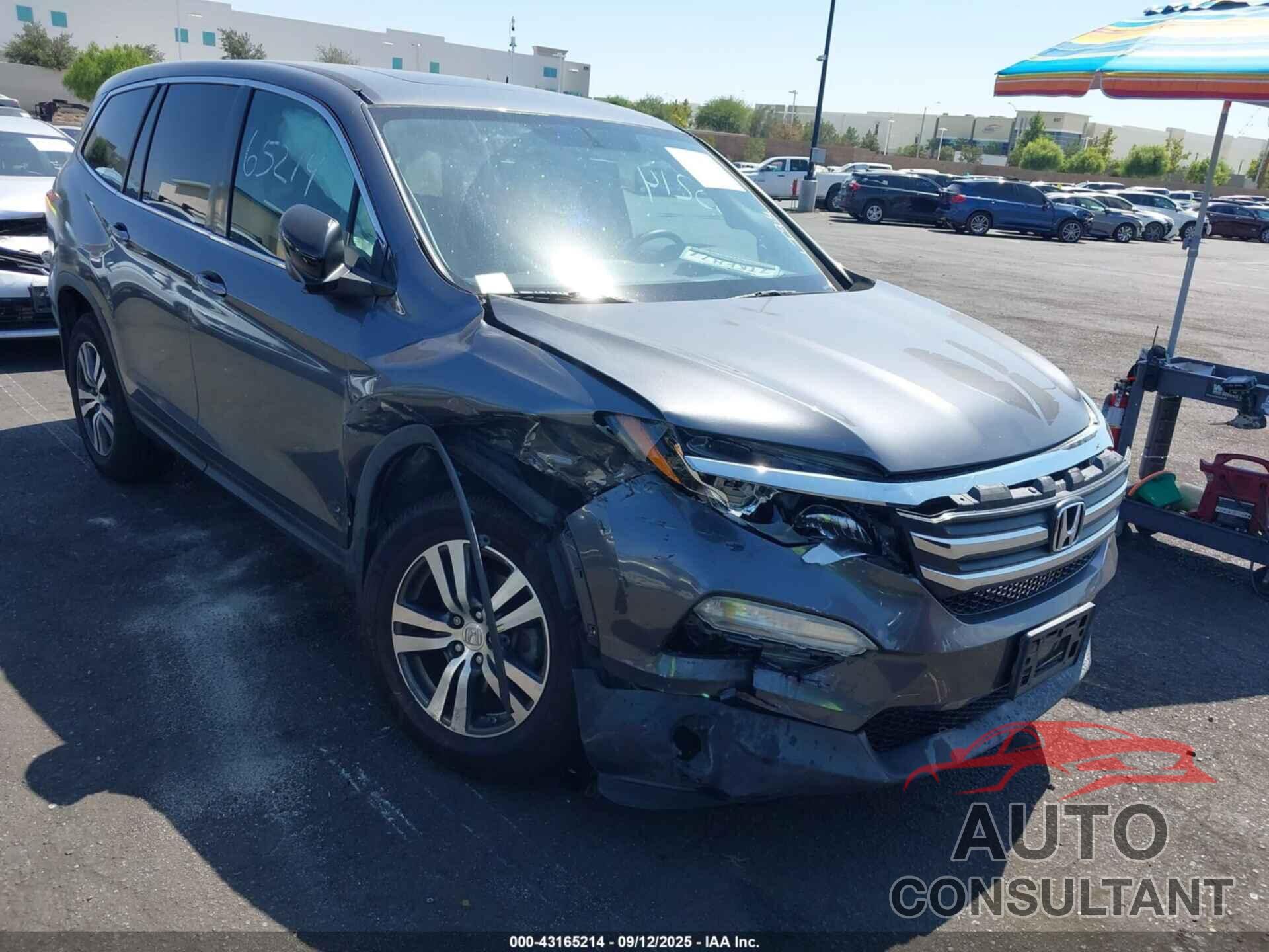 HONDA PILOT 2016 - 5FNYF5H58GB045746
