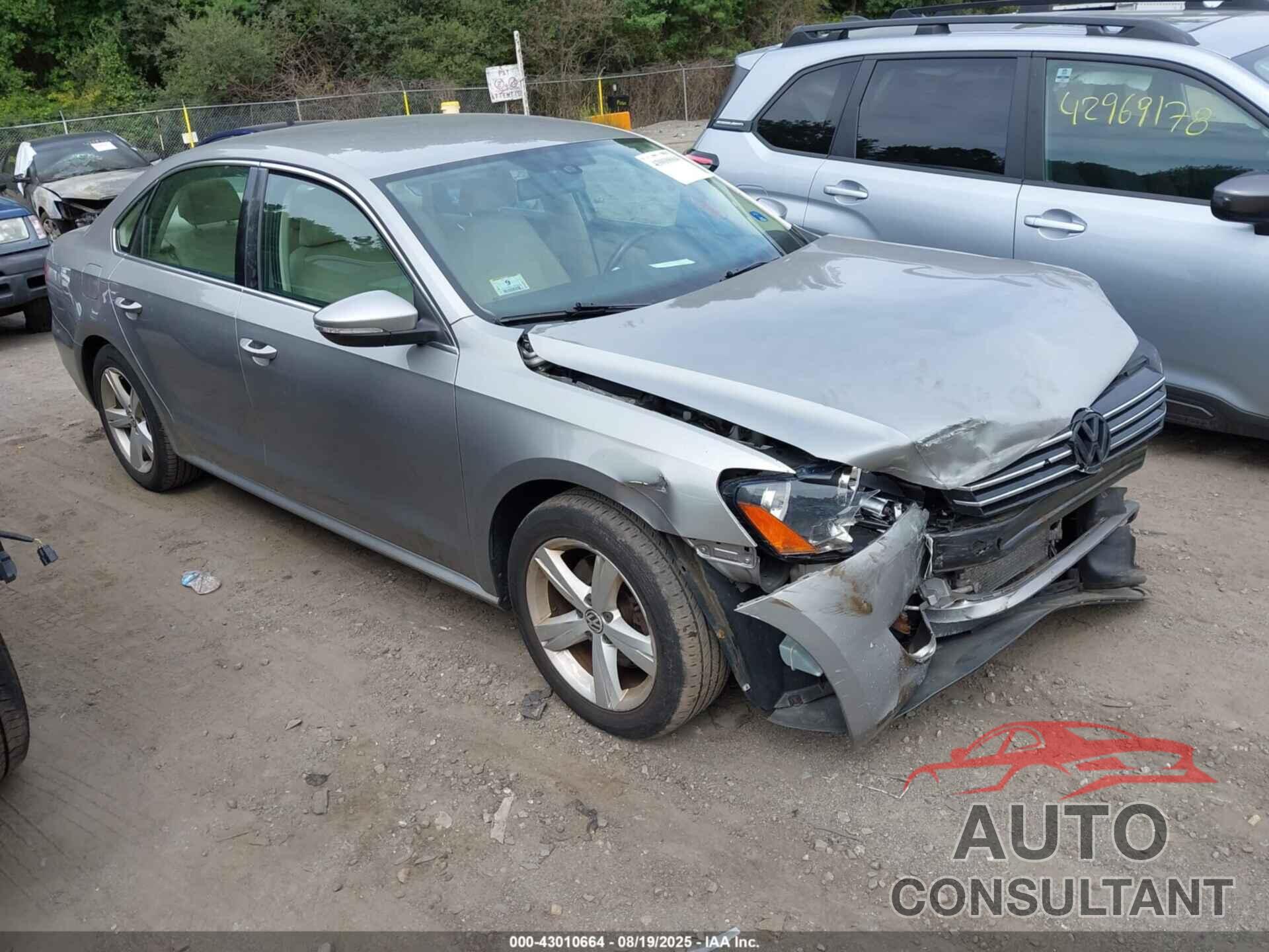 VOLKSWAGEN PASSAT 2012 - 1VWBP7A36CC022154