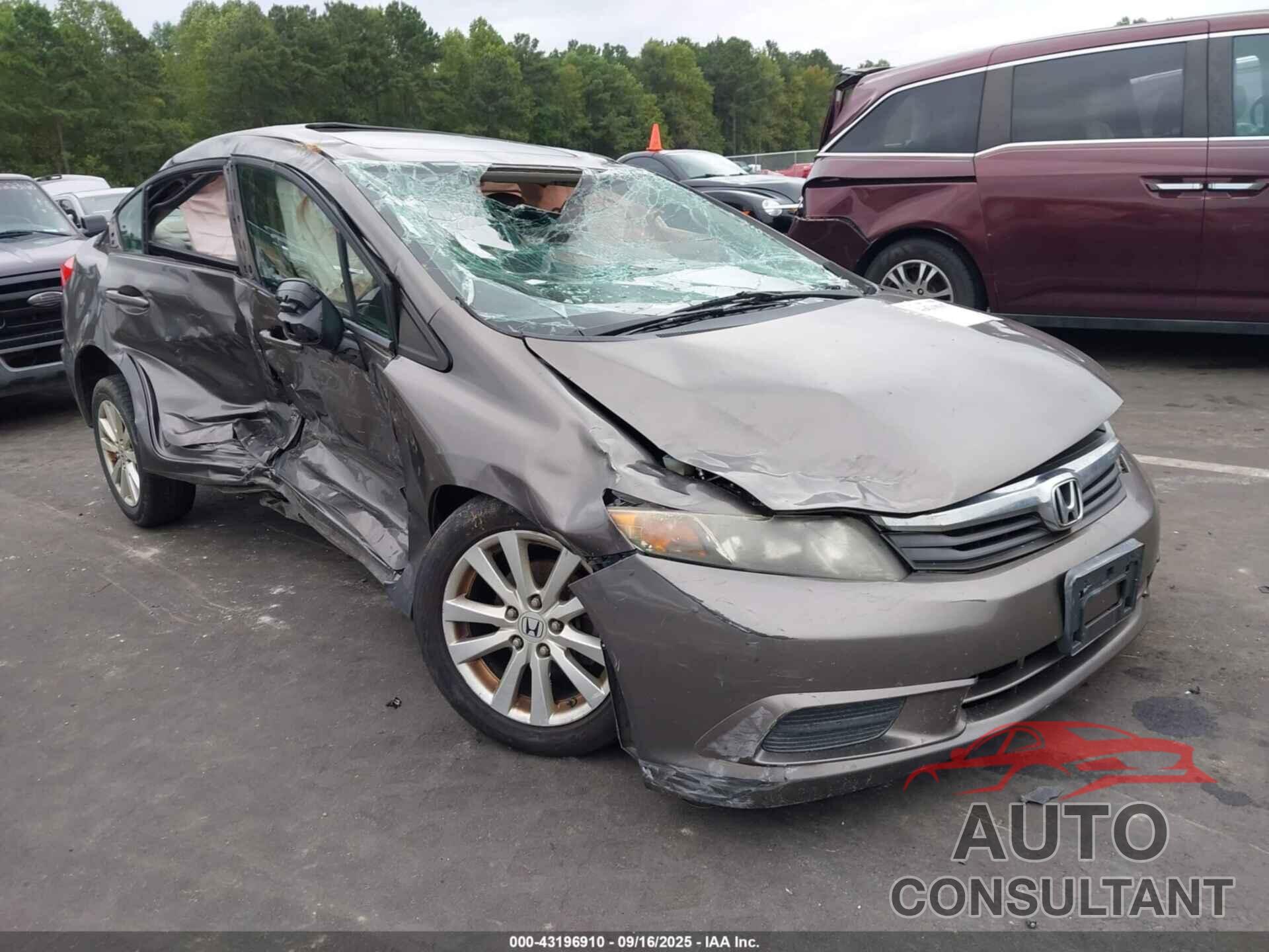 HONDA CIVIC 2012 - 19XFB2F92CE007193