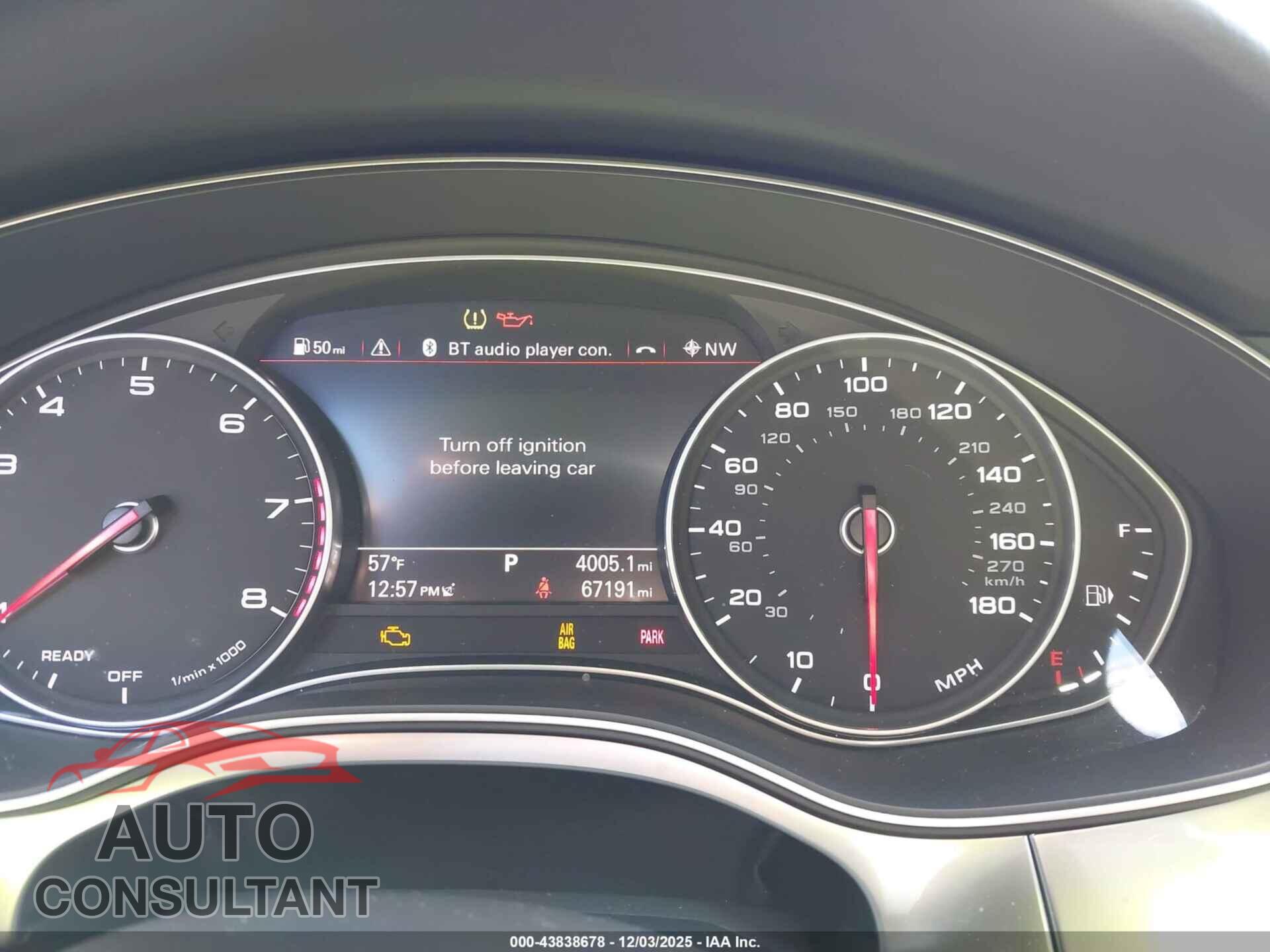AUDI A6 2016 - WAUDFAFCXGN052737