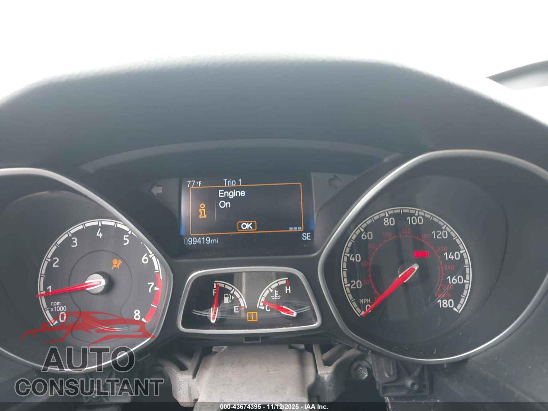 FORD FOCUS ST 2016 - 1FADP3L95GL297547