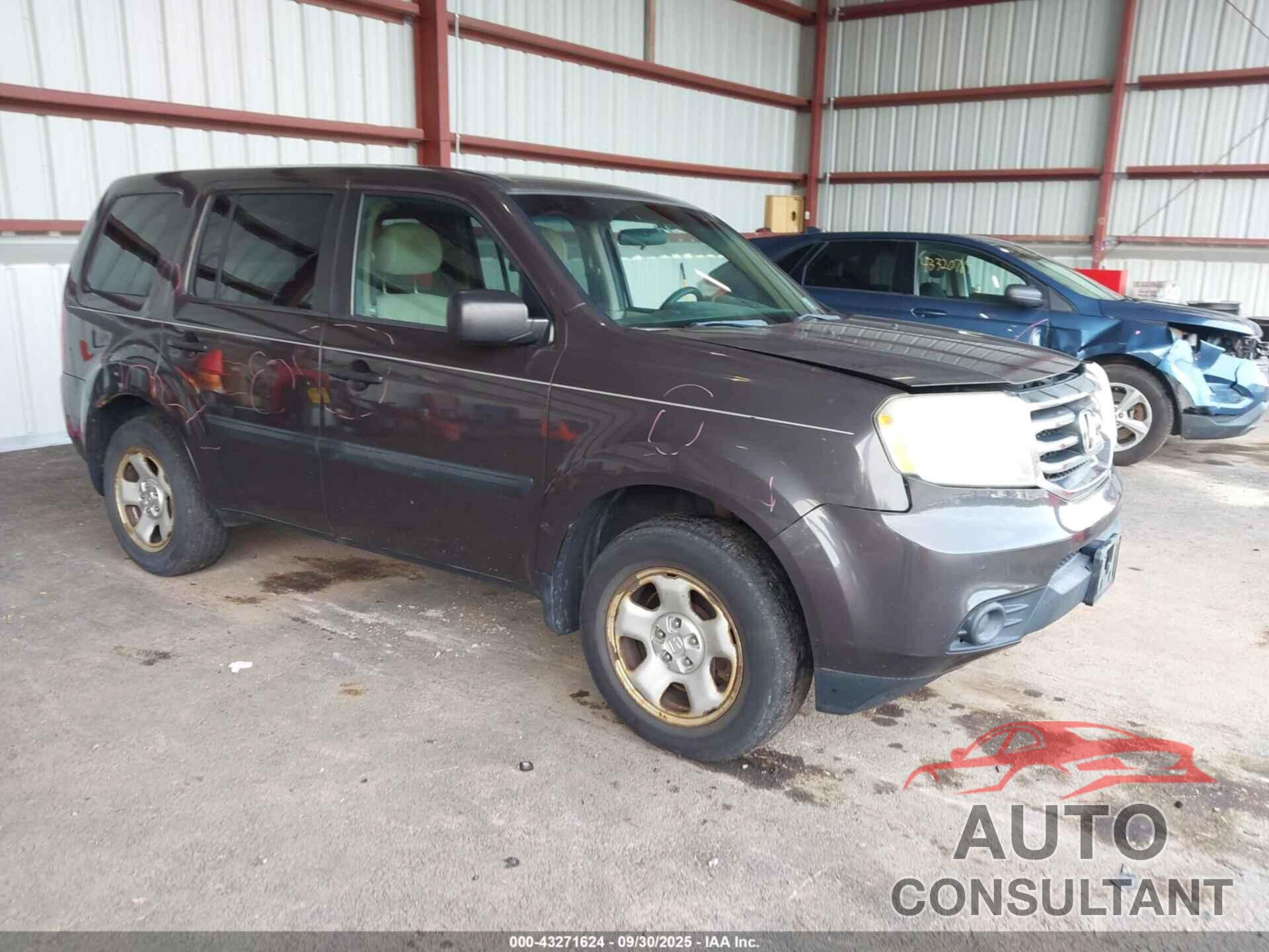 HONDA PILOT 2012 - 5FNYF4H2XCB009826