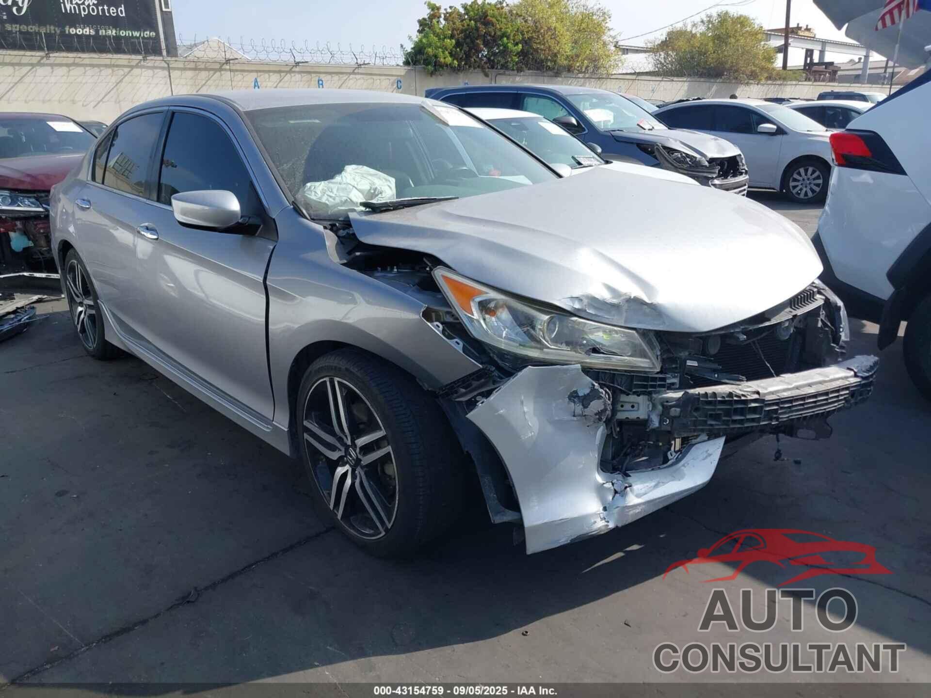 HONDA ACCORD 2017 - 1HGCR2F58HA154321