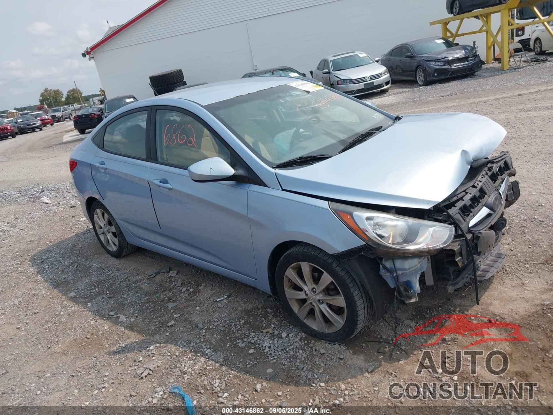 HYUNDAI ACCENT 2012 - KMHCU4AE7CU072289