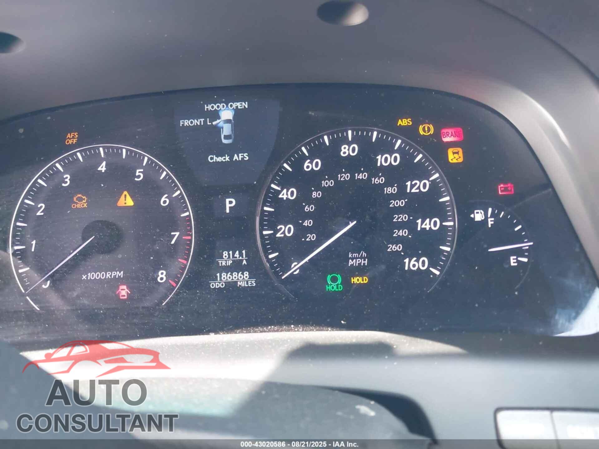 LEXUS LS 460 2011 - JTHCL5EF9B5012313