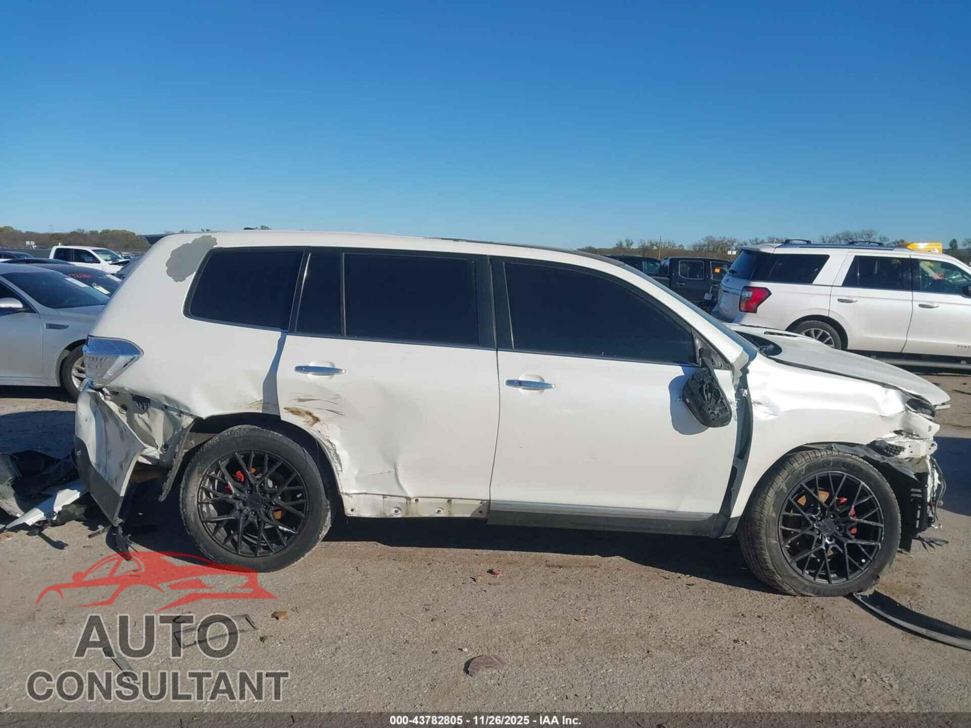 TOYOTA HIGHLANDER 2012 - 5TDYK3EH0CS052629