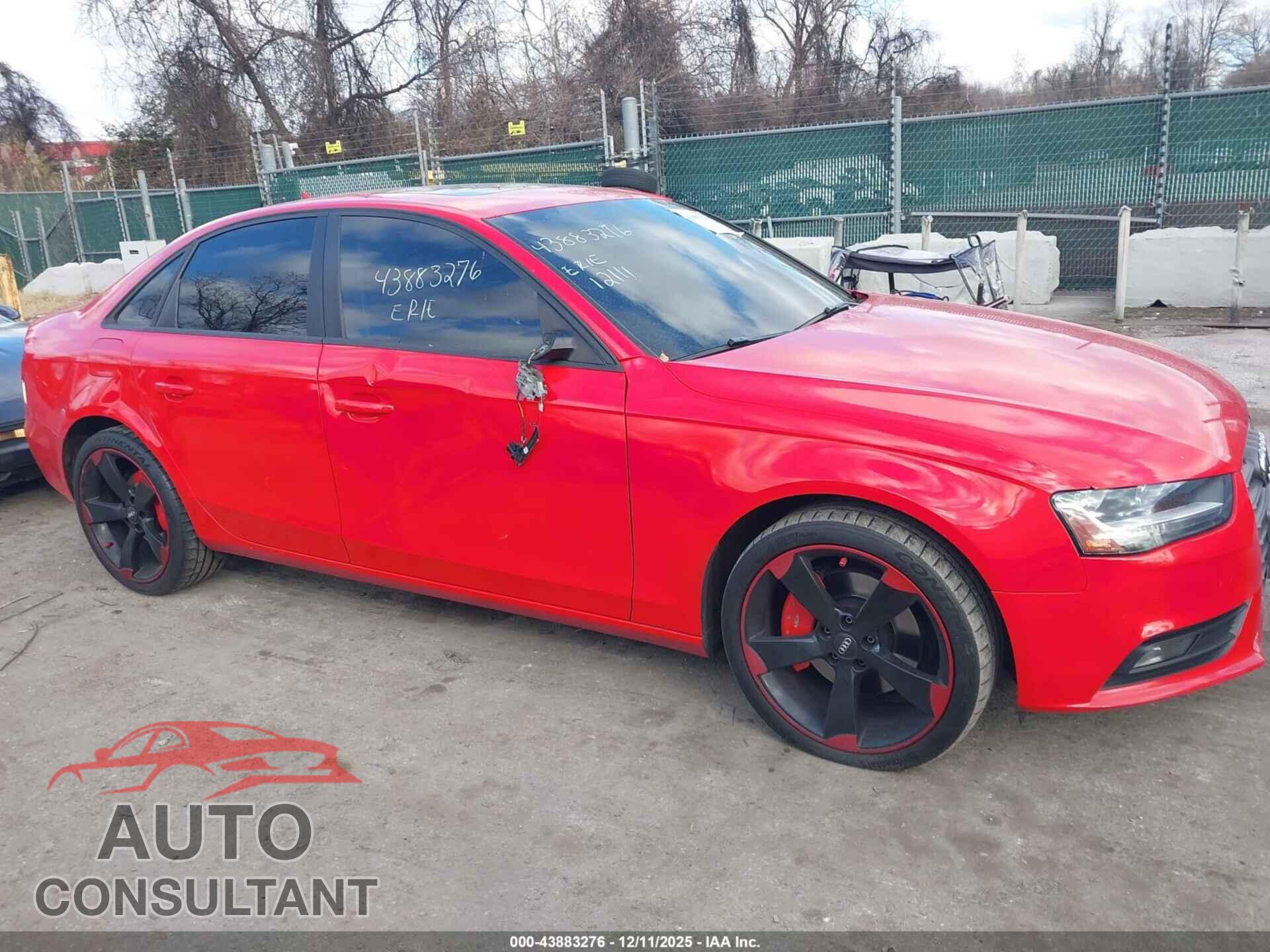 AUDI A4 2013 - WAUAFAFL5DA165372