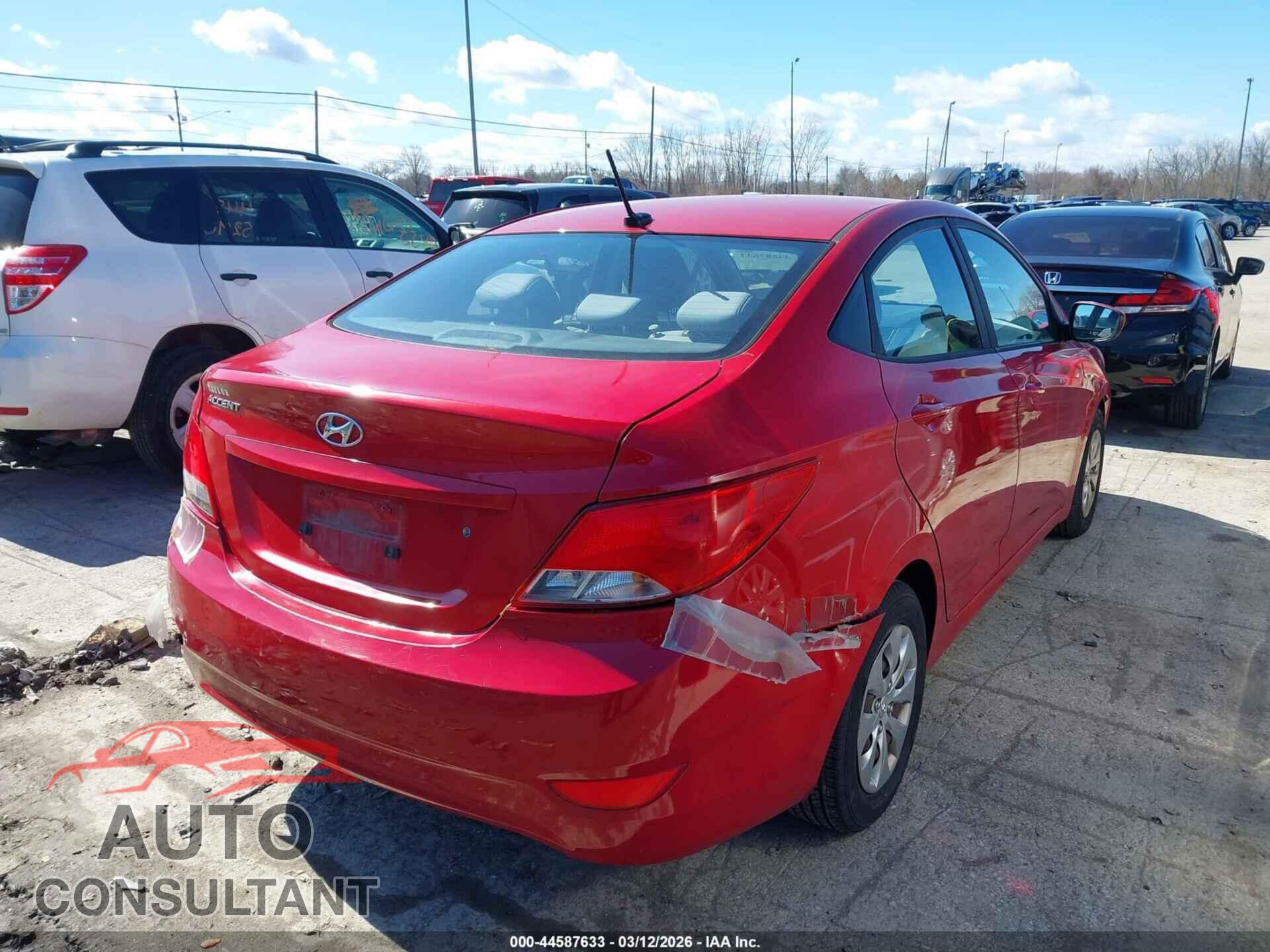 HYUNDAI ACCENT 2016 - KMHCT4AE6GU122575