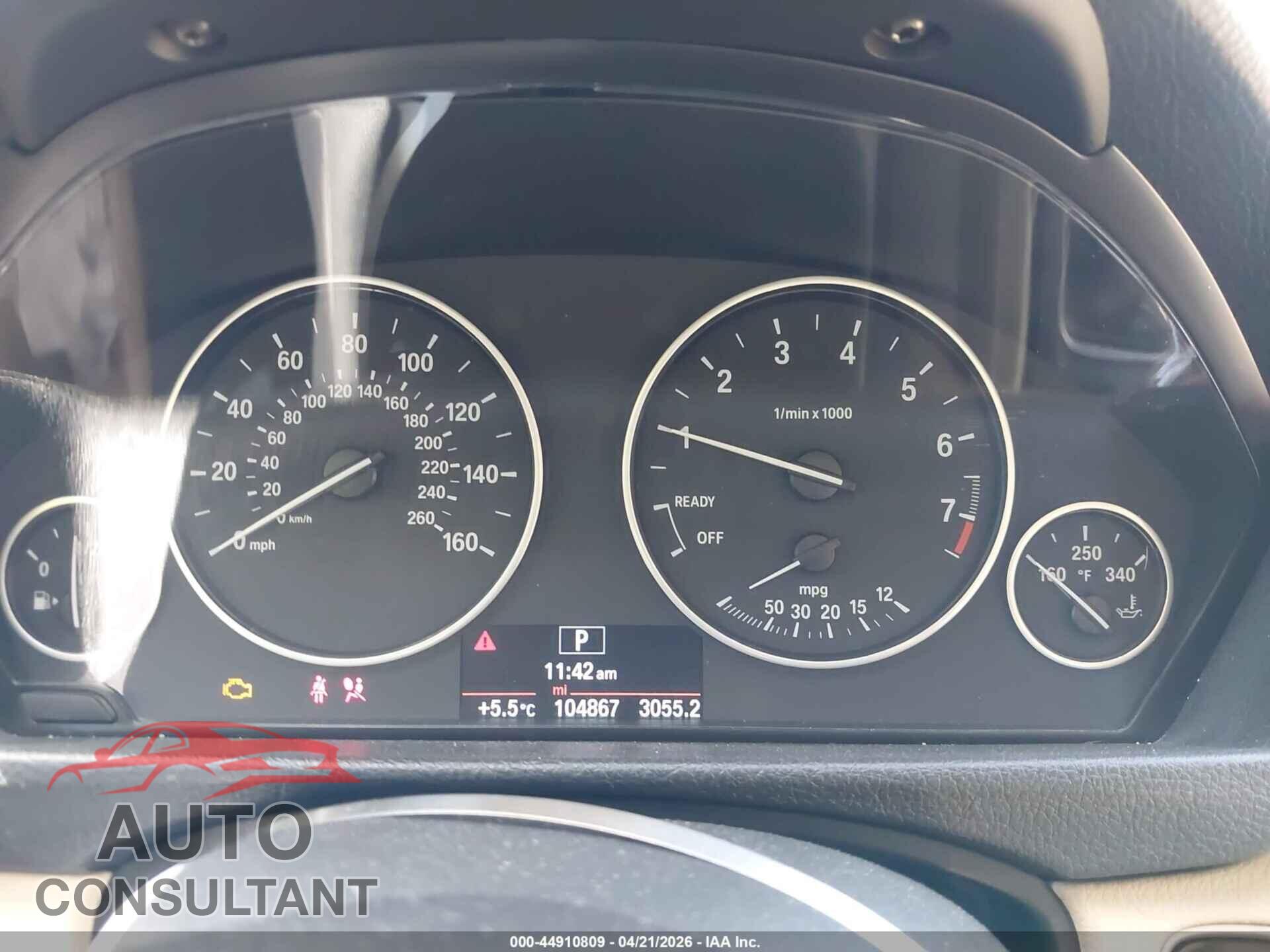 BMW 320I 2015 - WBA3C3G53FNS73479