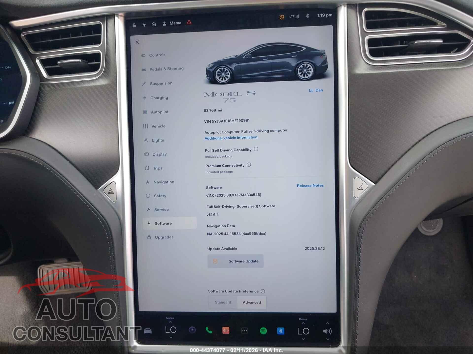 TESLA MODEL S 2017 - 5YJSA1E18HF190981