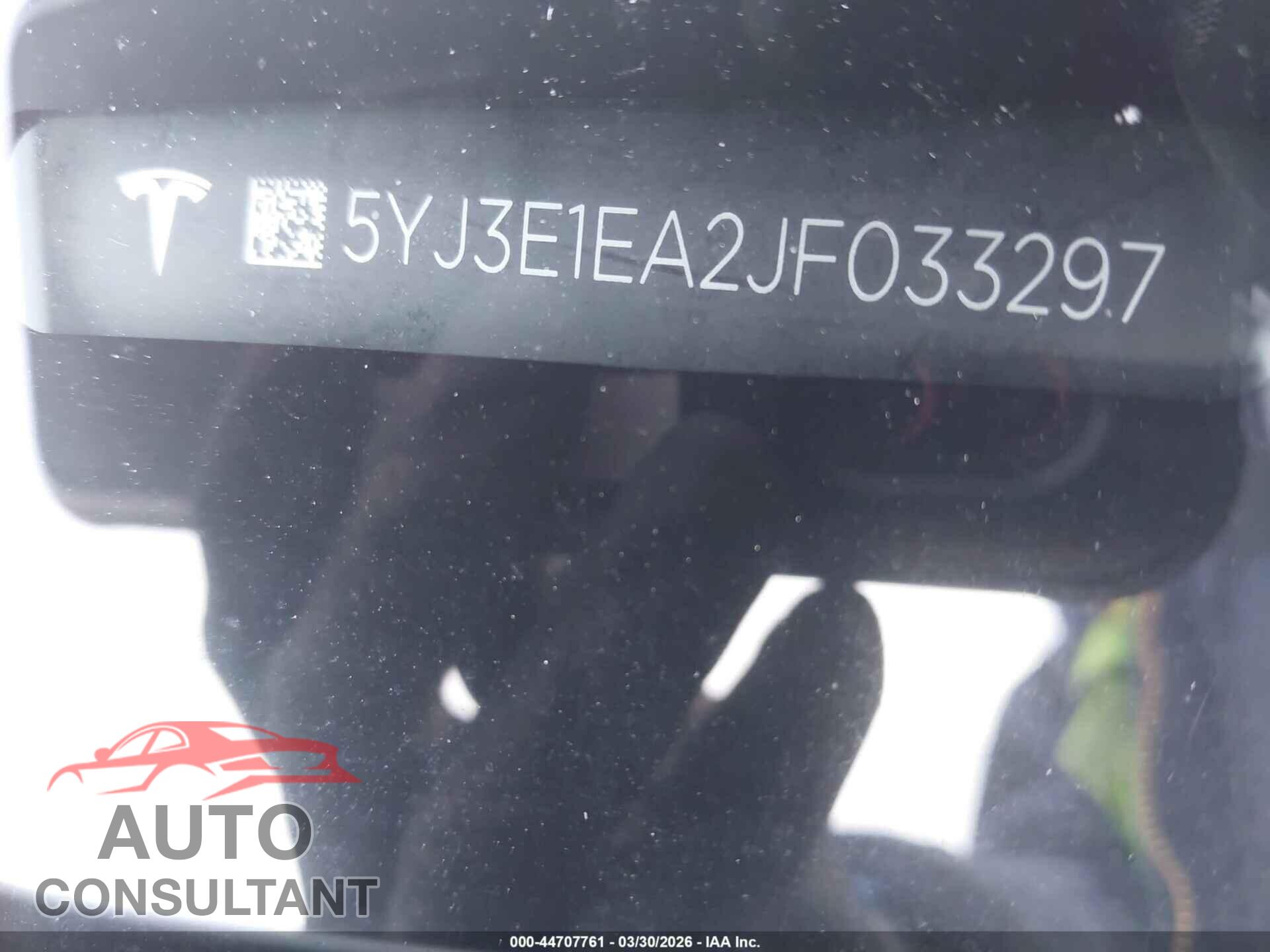 TESLA MODEL 3 2018 - 5YJ3E1EA2JF033297