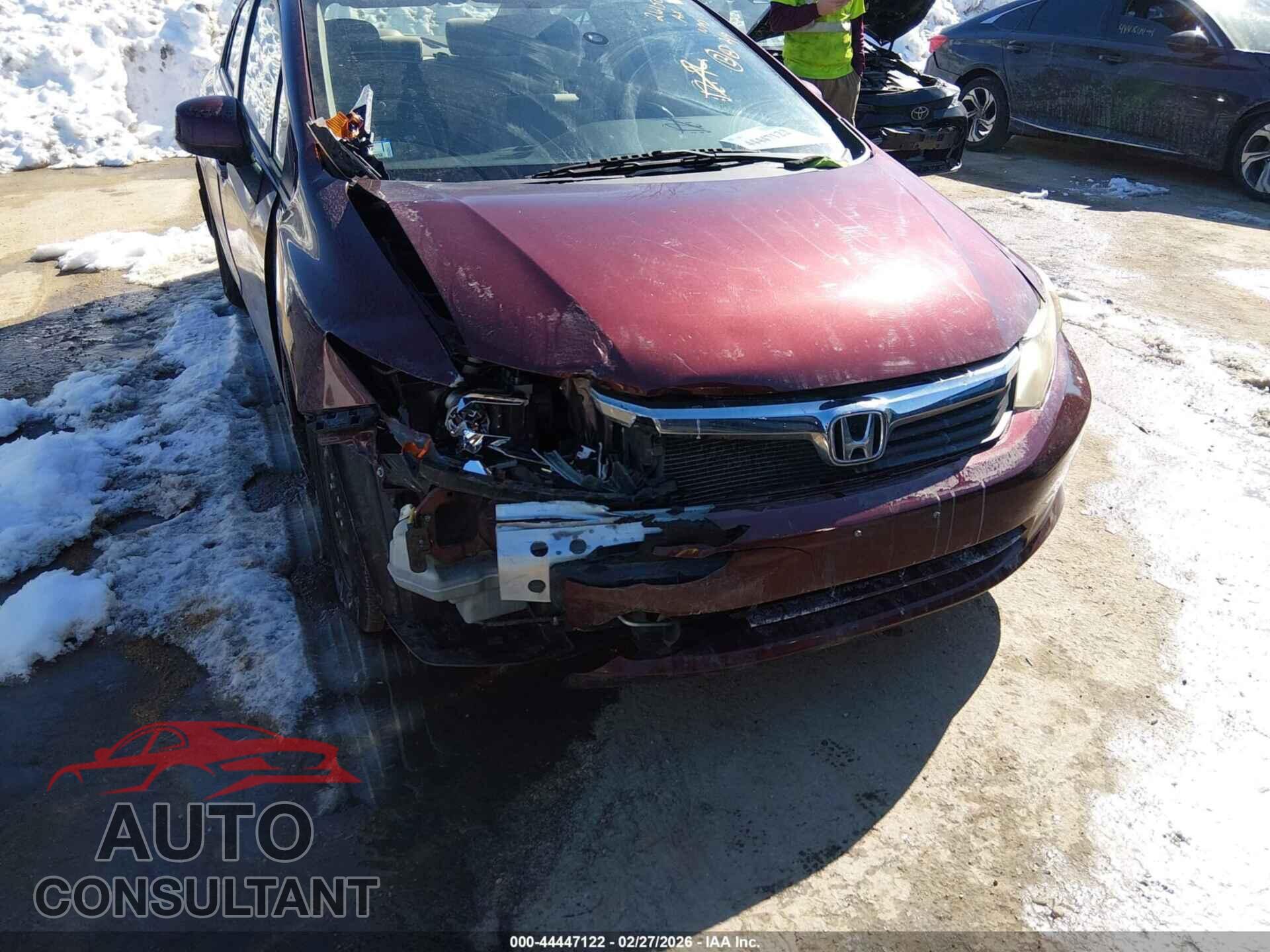 HONDA CIVIC 2012 - 19XFB2F55CE389670
