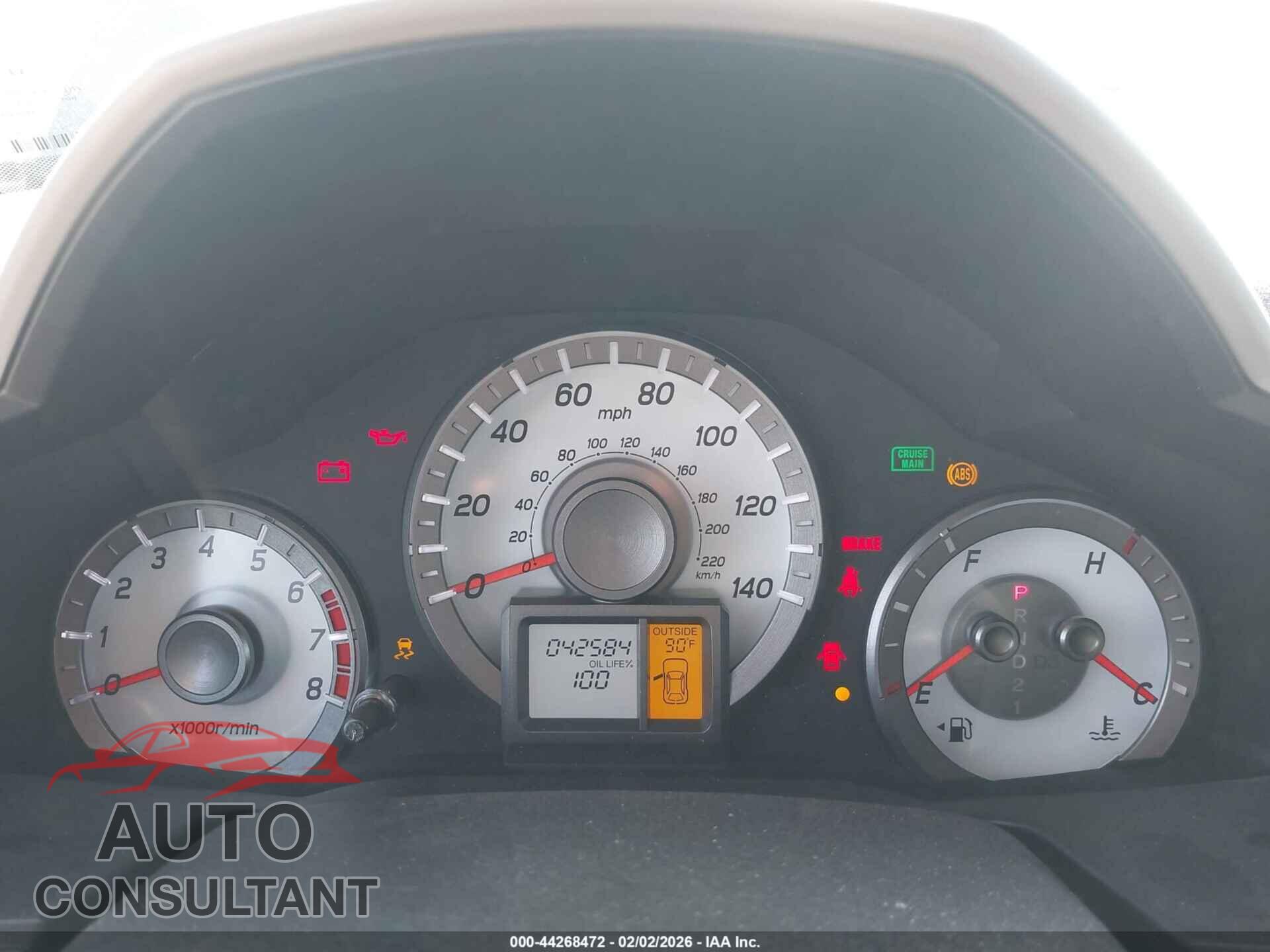 HONDA PILOT 2012 - 5FNYF3H52CB036295