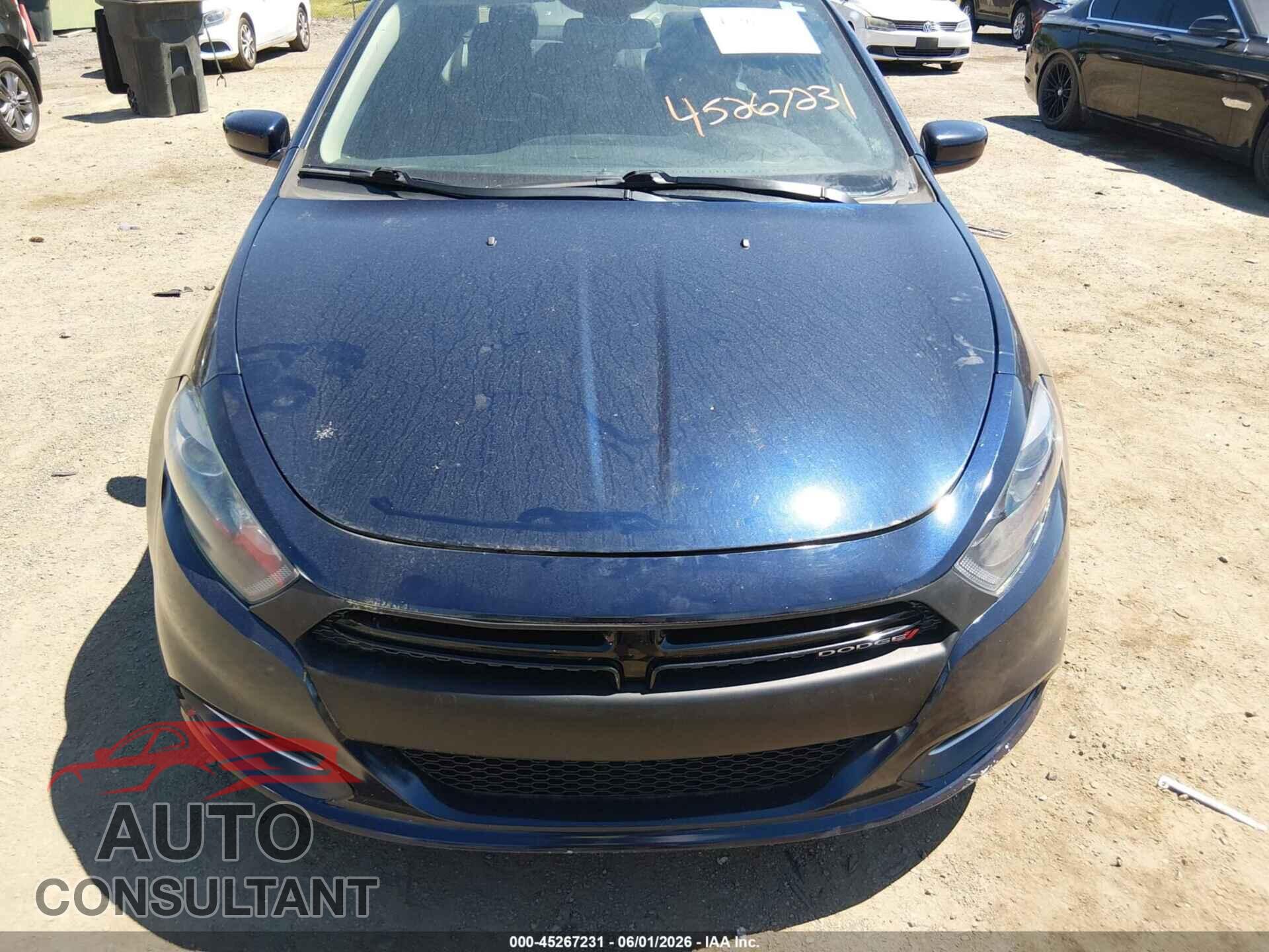 DODGE DART 2015 - 1C3CDFBB5FD221506