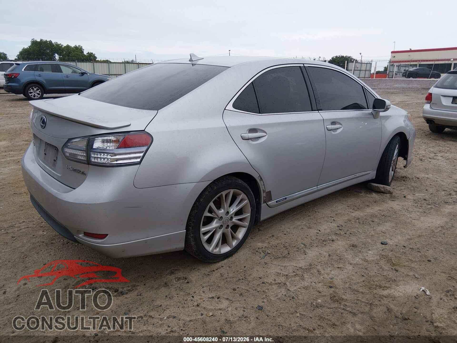 LEXUS HS 250H 2010 - JTHBB1BAXA2006682