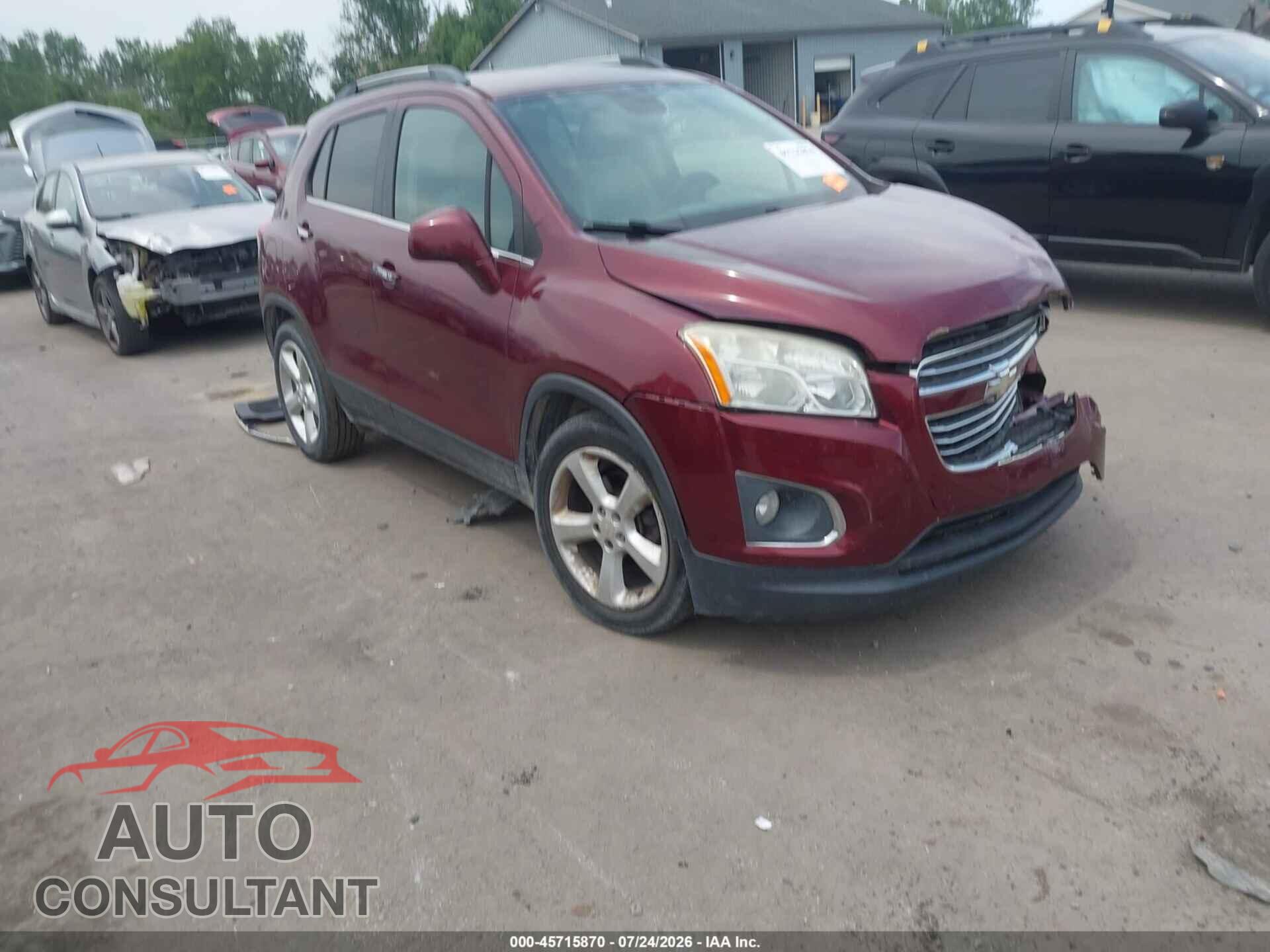 CHEVROLET TRAX 2016 - 3GNCJMSB7GL166360