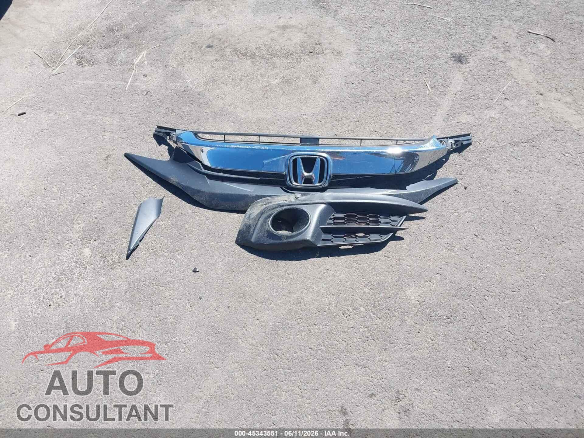 HONDA CIVIC 2017 - 2HGFC1F73HH659727
