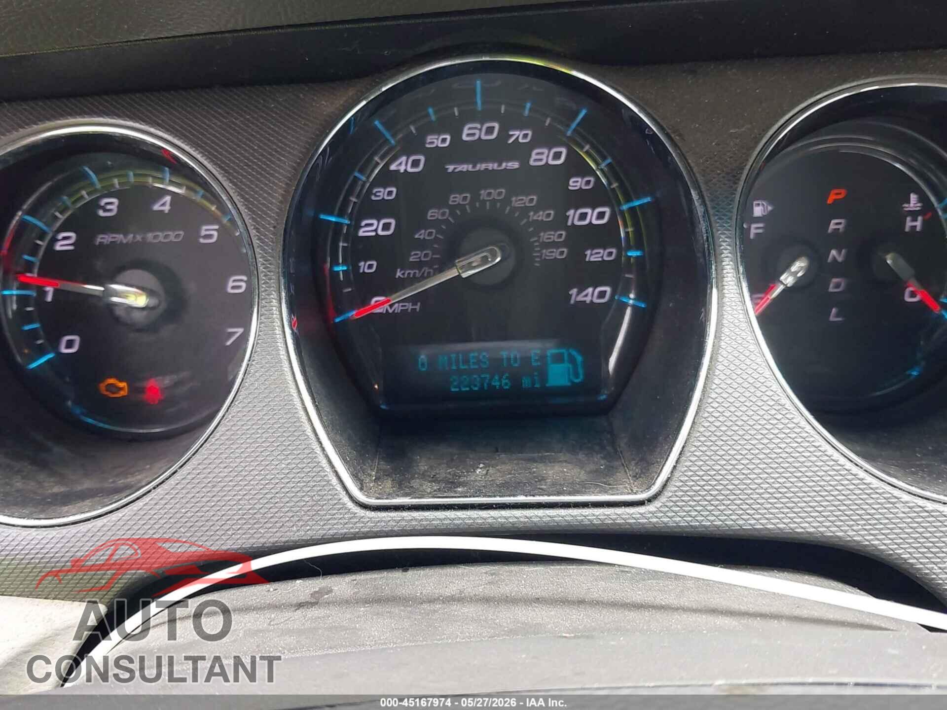 FORD TAURUS 2012 - 1FAHP2DW3CG112608