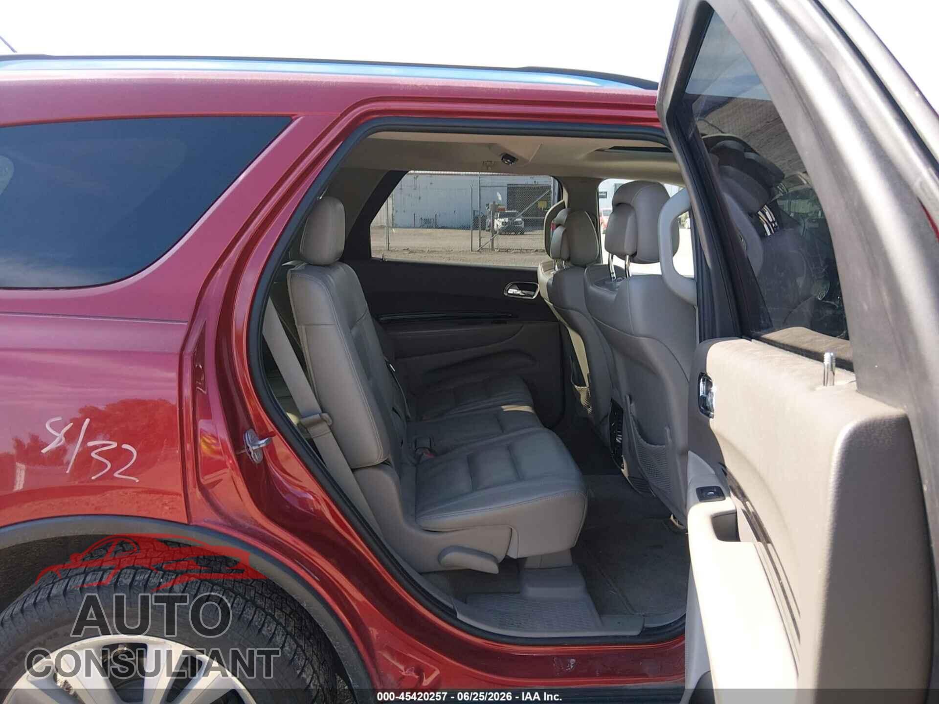 DODGE DURANGO 2011 - 1D4SE4GT6BC614038