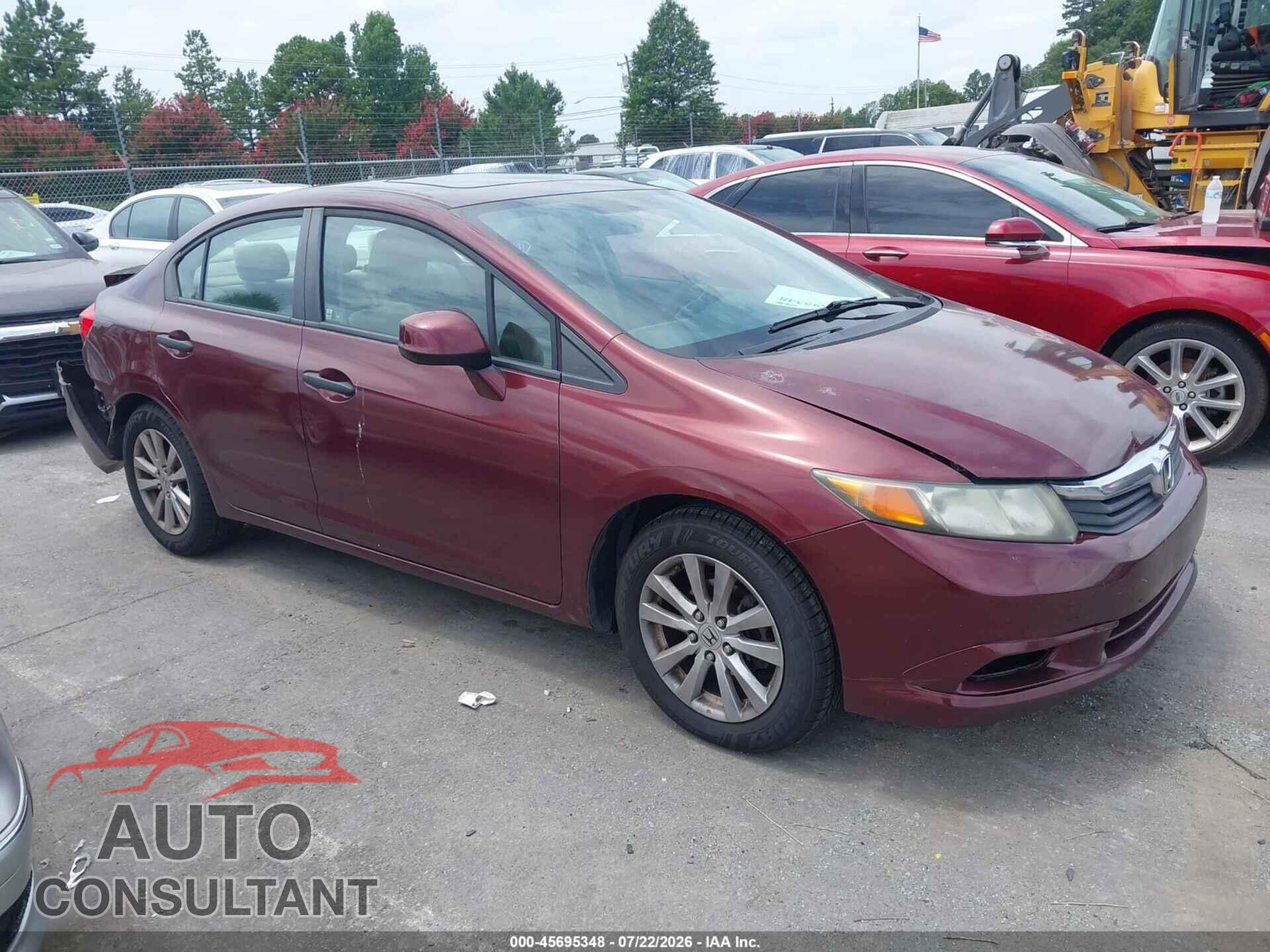 HONDA CIVIC 2012 - 2HGFB2F85CH543763
