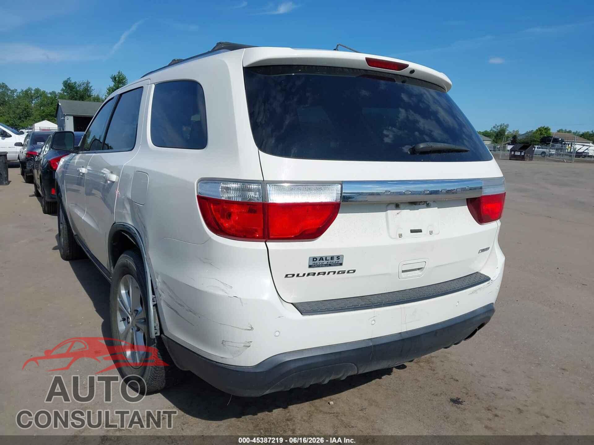 DODGE DURANGO 2012 - 1C4RDHDG4CC112501