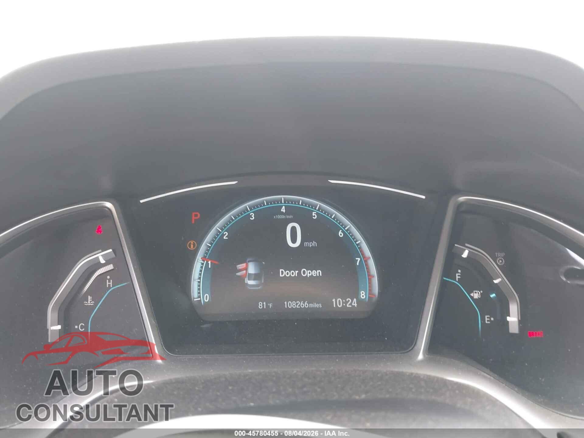 HONDA CIVIC 2017 - 2HGFC2F73HH558774