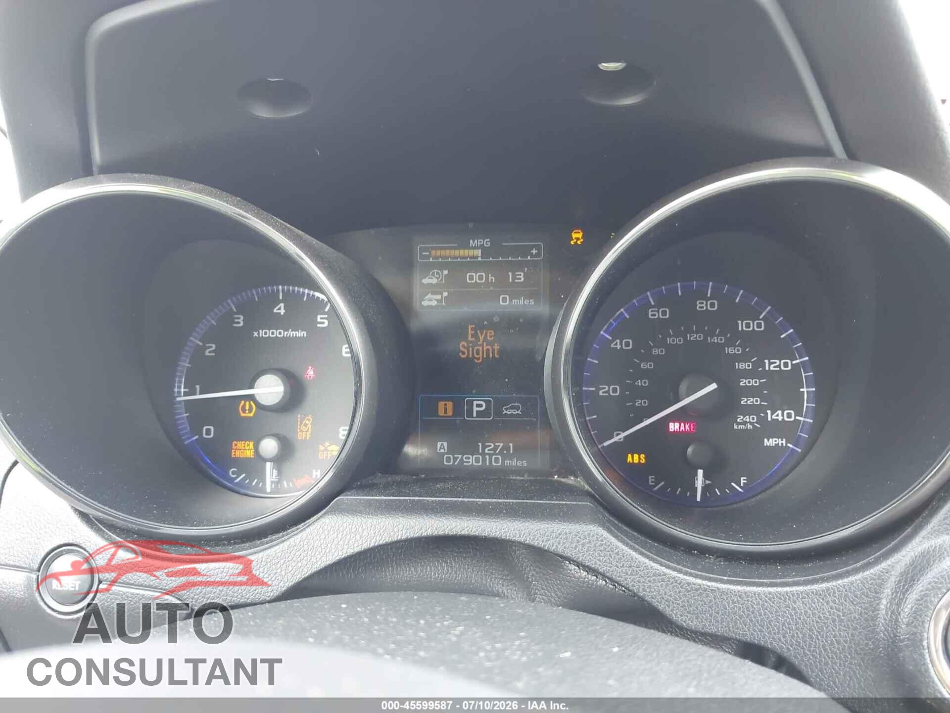 SUBARU OUTBACK 2015 - 4S4BSANC2F3315963