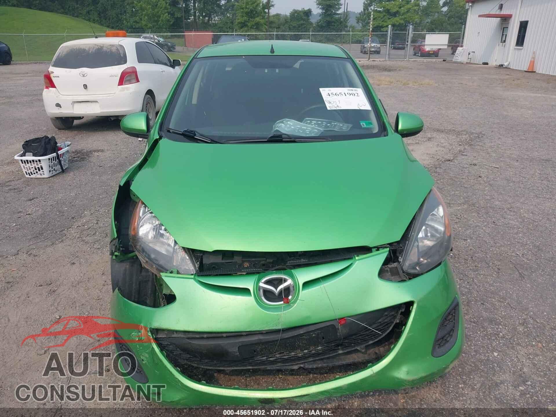 MAZDA MAZDA2 2013 - JM1DE1KY8D0152934