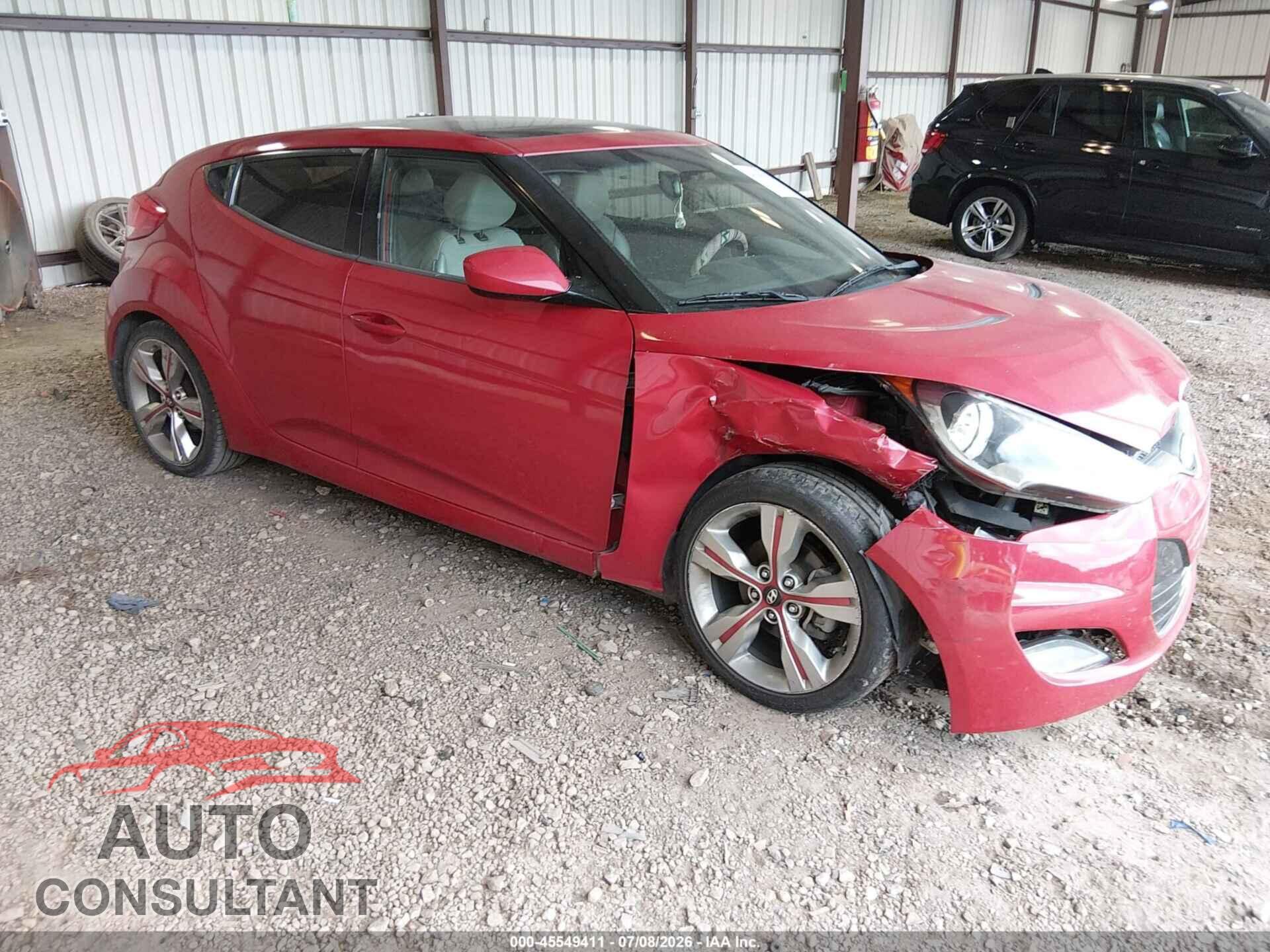 HYUNDAI VELOSTER 2013 - KMHTC6AD3DU092370