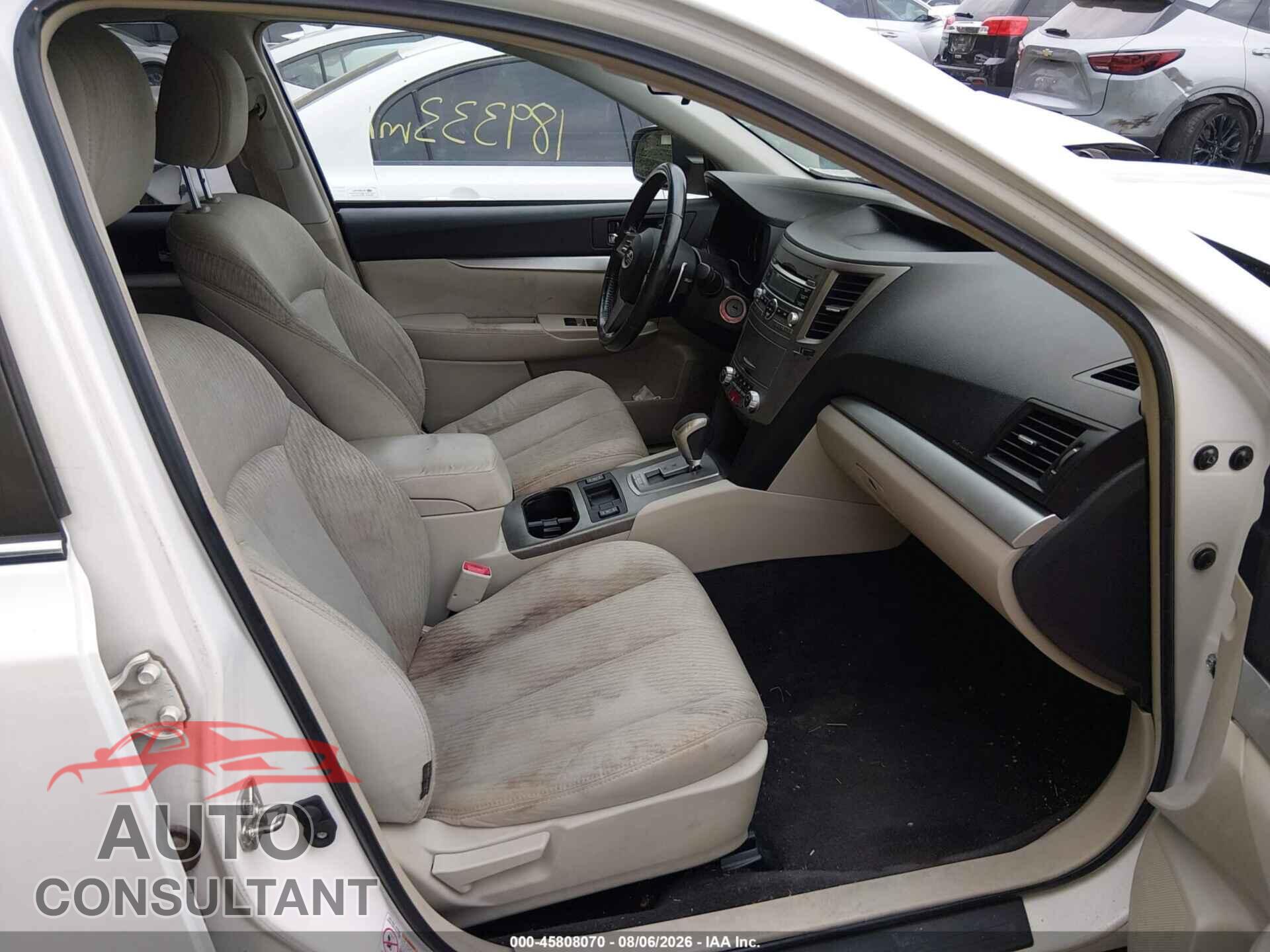 SUBARU OUTBACK 2010 - 4S4BRBCC3A3336219