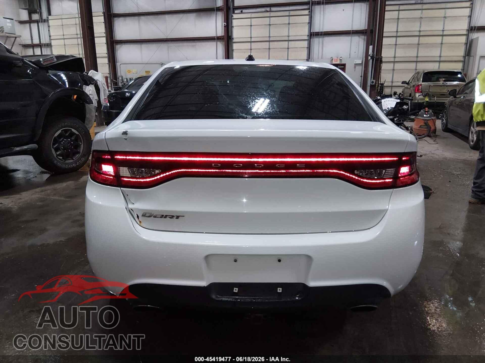 DODGE DART 2015 - 1C3CDFBB7FD150289