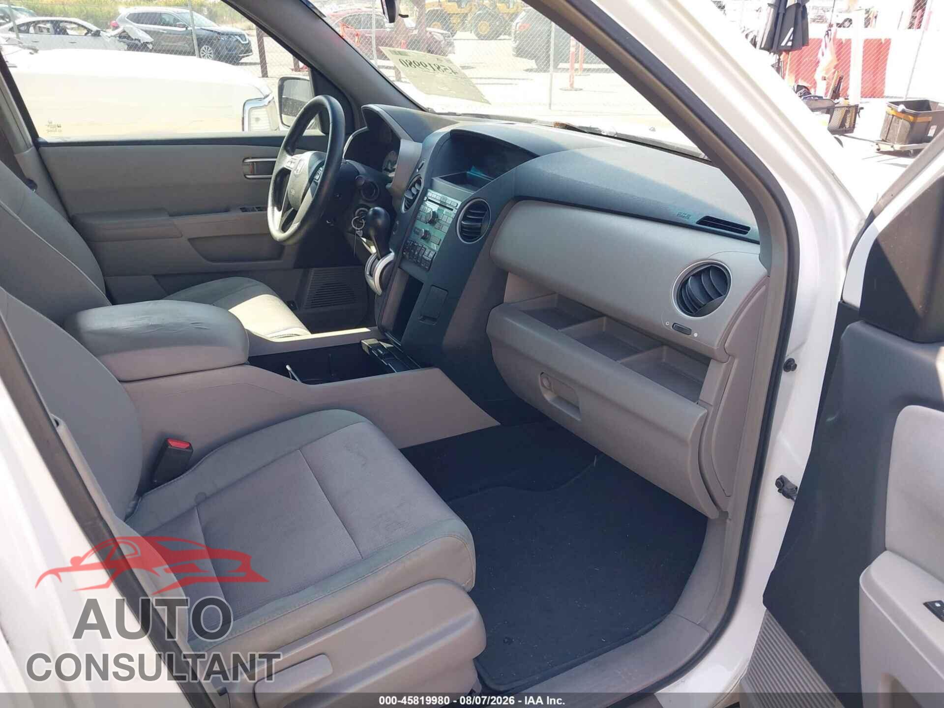 HONDA PILOT 2009 - 5FNYF48459B044185