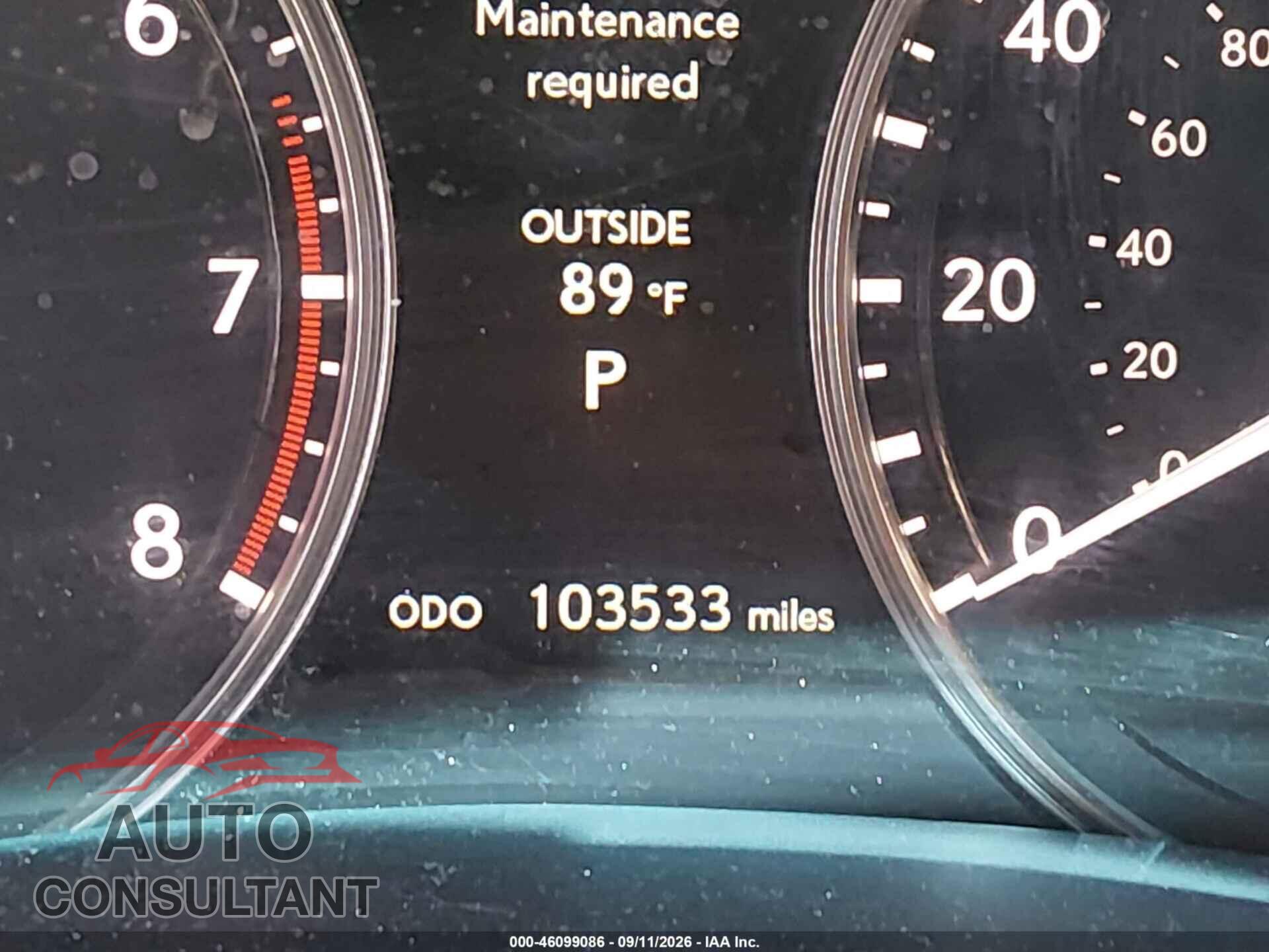 LEXUS GS 350 2015 - JTHBE1BL9FA009563