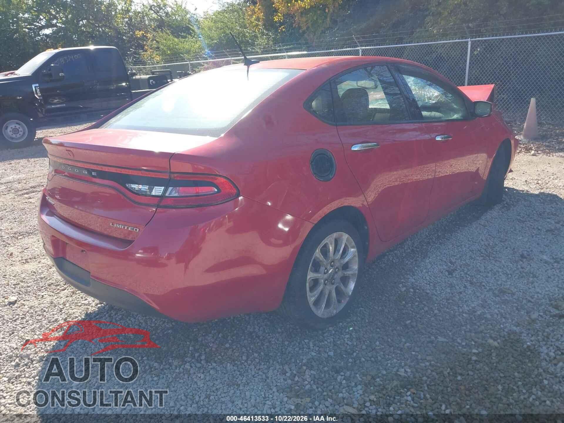 DODGE DART 2013 - 1C3CDFCA8DD198984
