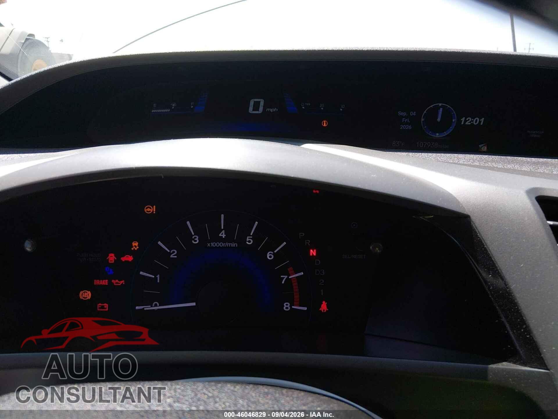 HONDA CIVIC 2012 - 2HGFB2F93CH573739