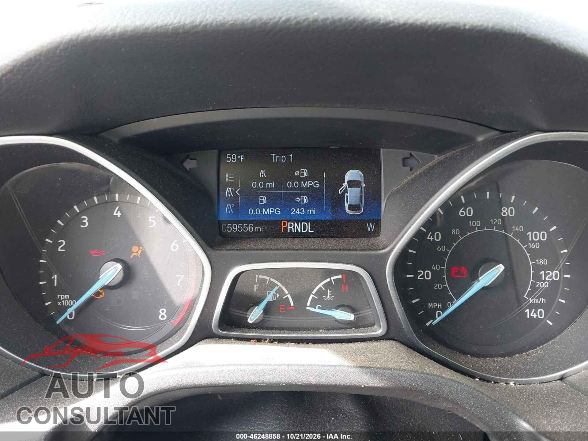 FORD FOCUS 2017 - 1FADP3F29HL240199