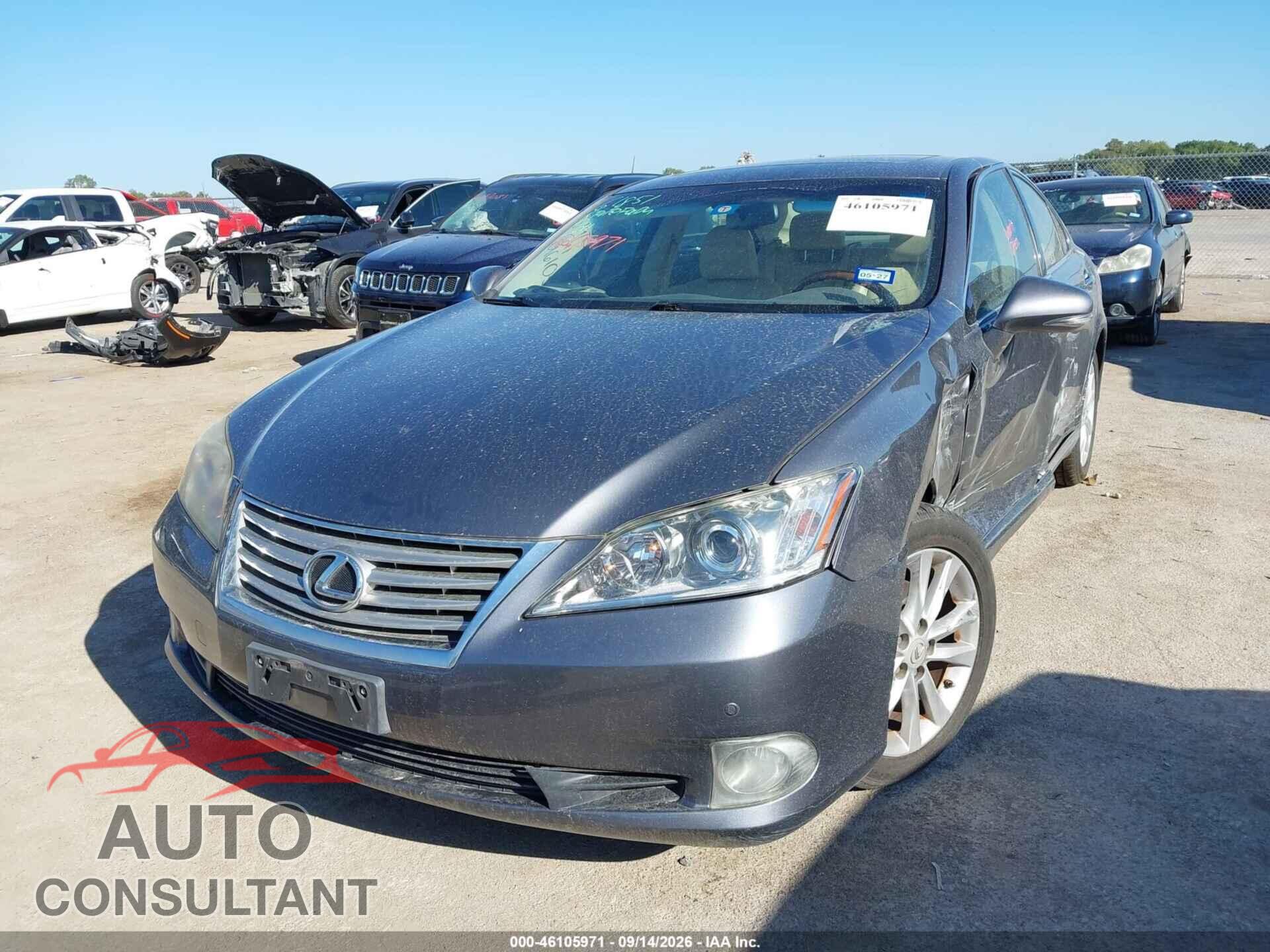 LEXUS ES 2012 - JTHBK1EG2C2492701