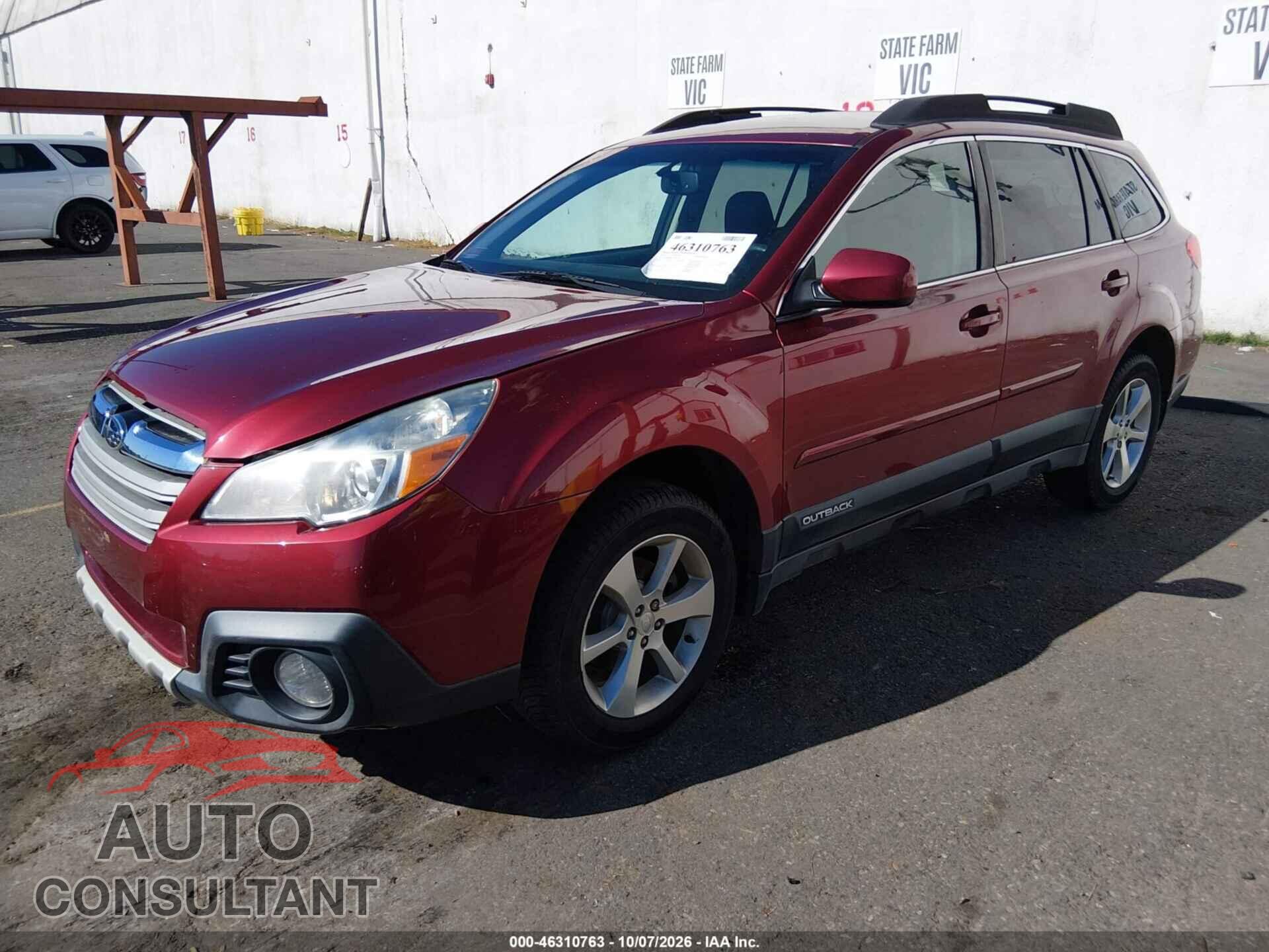SUBARU OUTBACK 2014 - 4S4BRBMC5E3264265