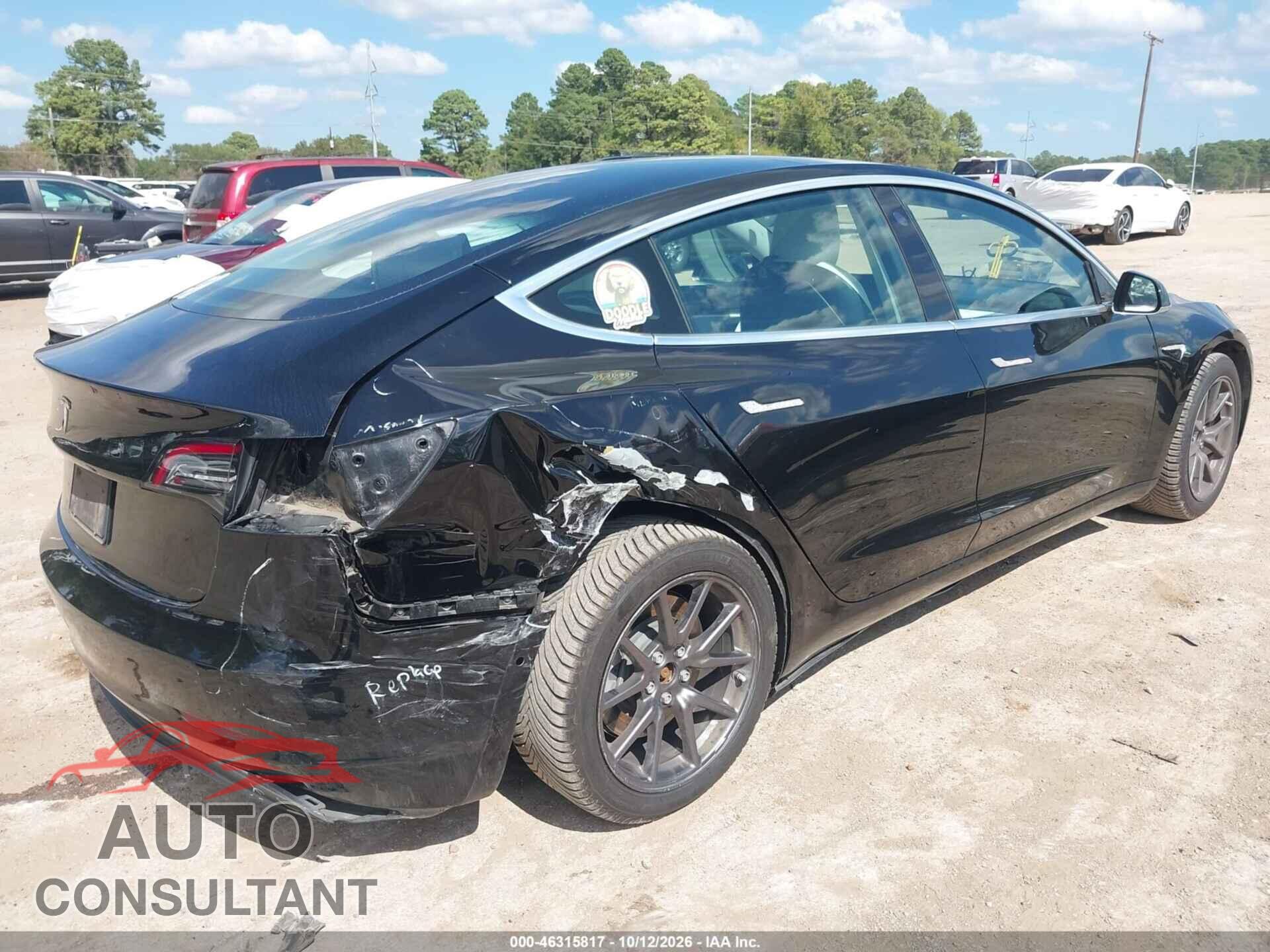 TESLA MODEL 3 2020 - 5YJ3E1EAXLF804737