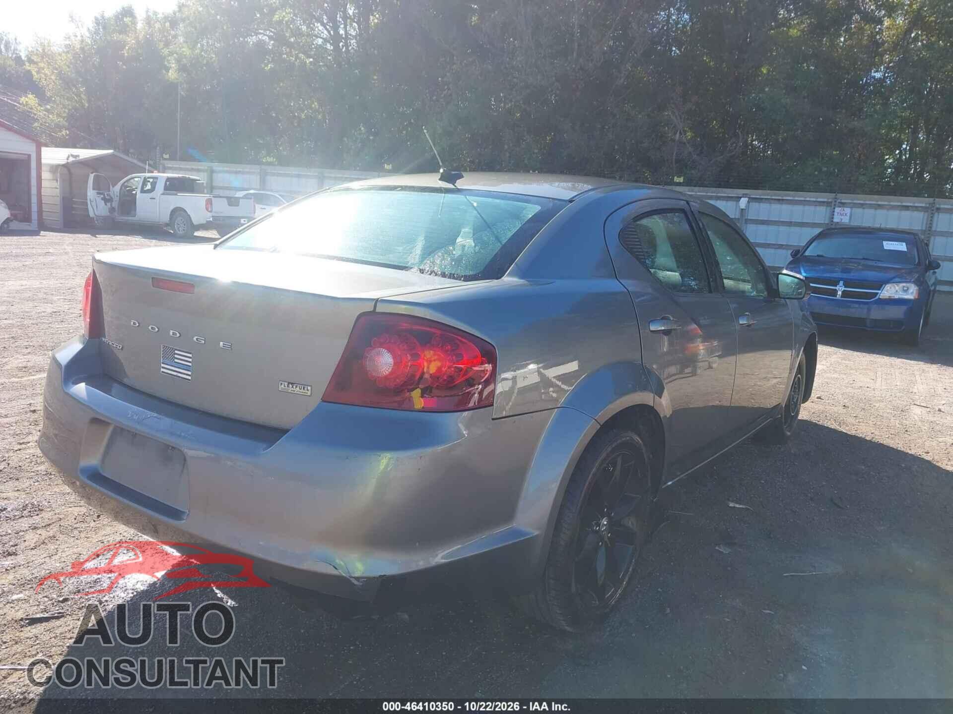 DODGE AVENGER 2013 - 1C3CDZAG0DN772402