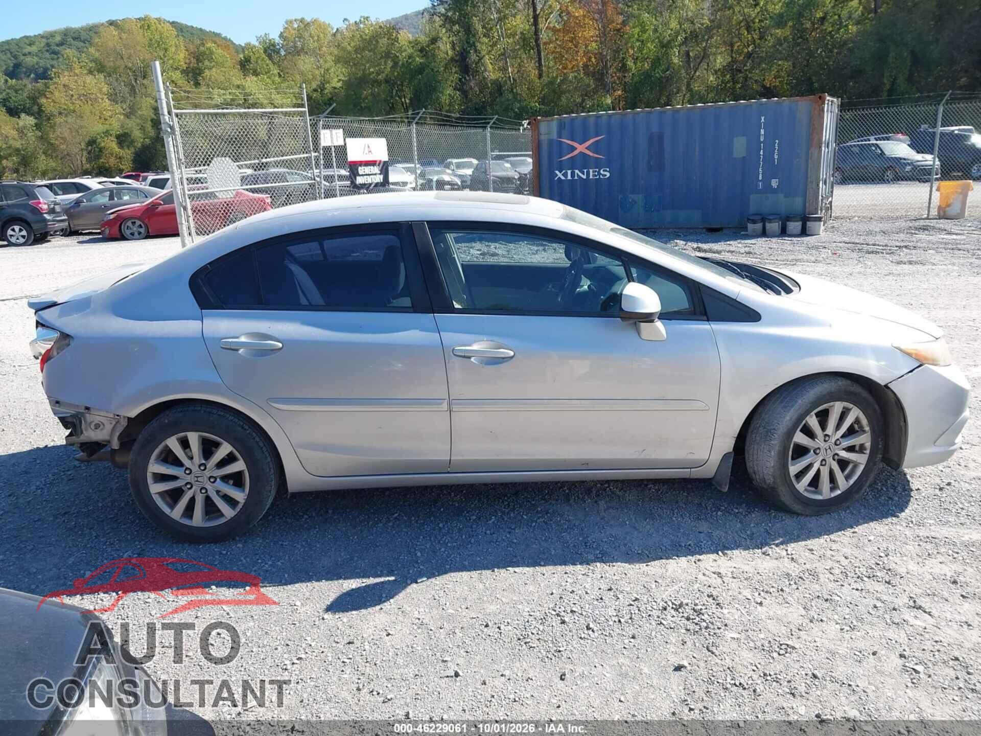 HONDA CIVIC 2012 - 19XFB2F84CE020745