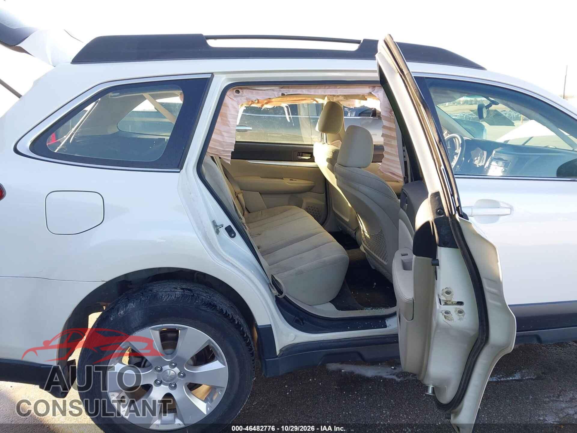 SUBARU OUTBACK 2012 - 4S4BRCAC6C3236580