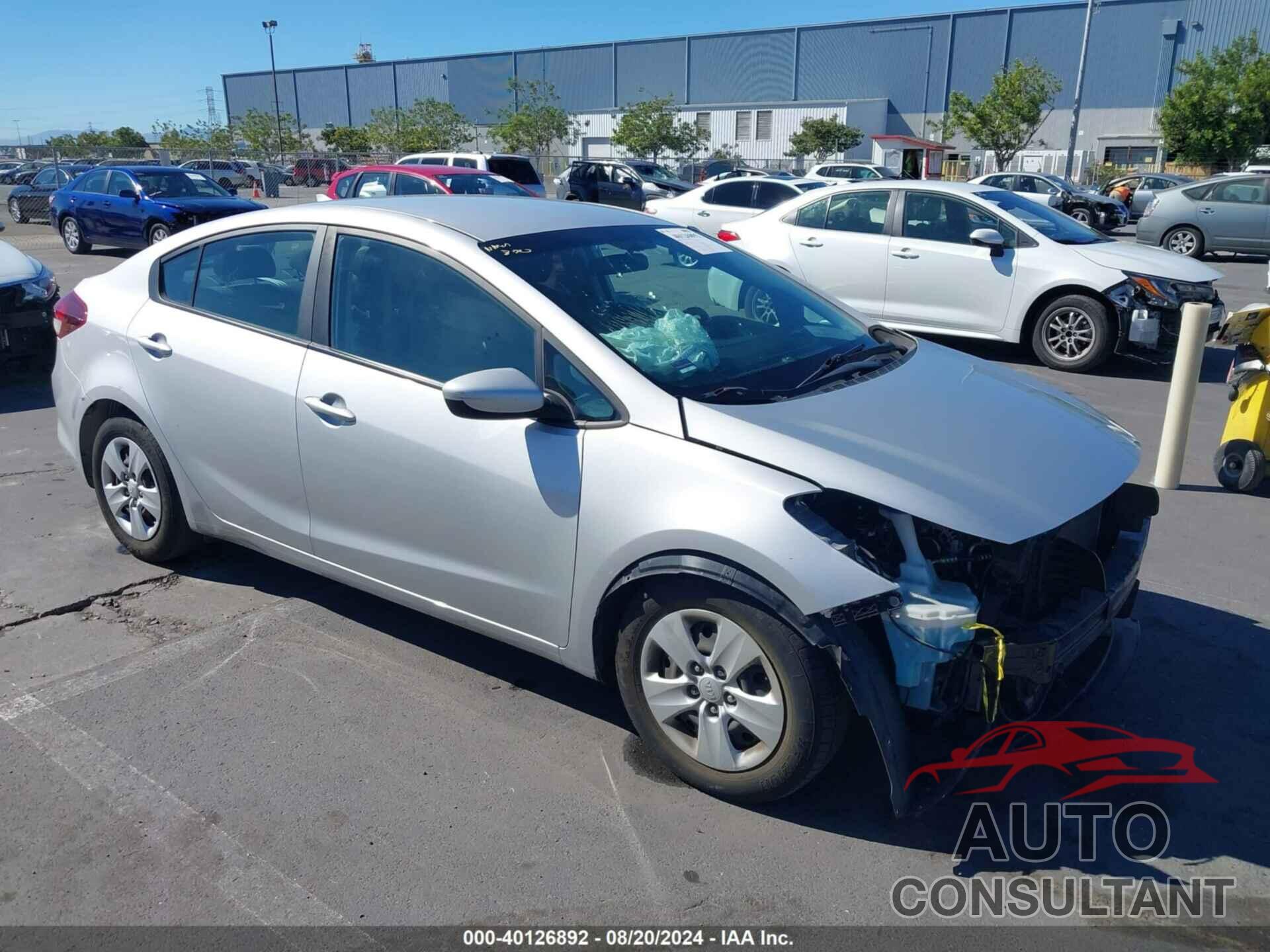 KIA FORTE 2017 - 3KPFK4A71HE107830