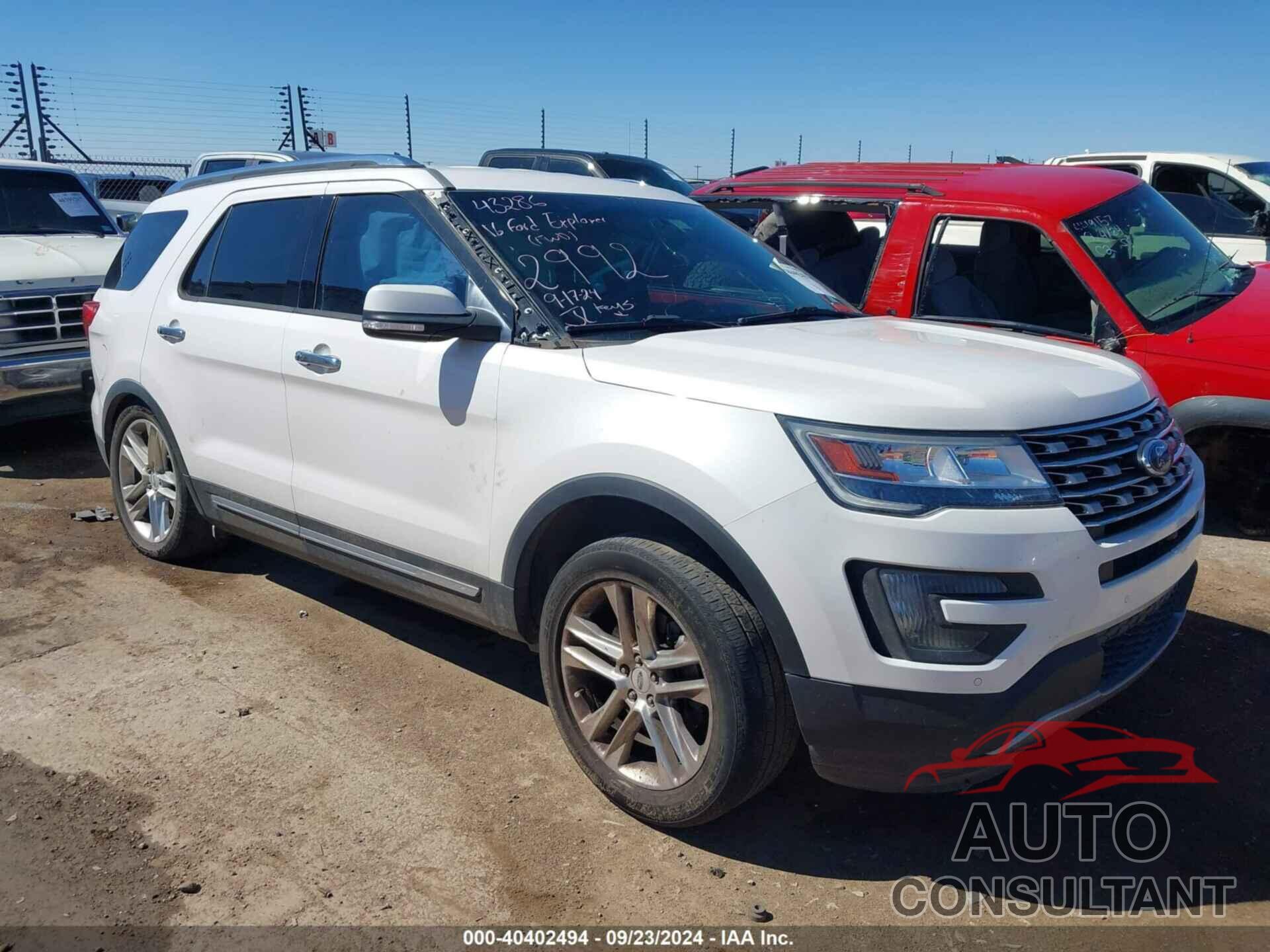 FORD EXPLORER 2016 - 1FM5K7F86GGA22992