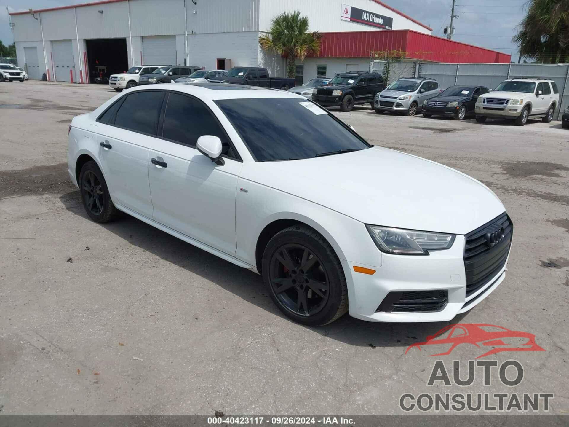 AUDI A4 2018 - WAUKMAF46JA175570