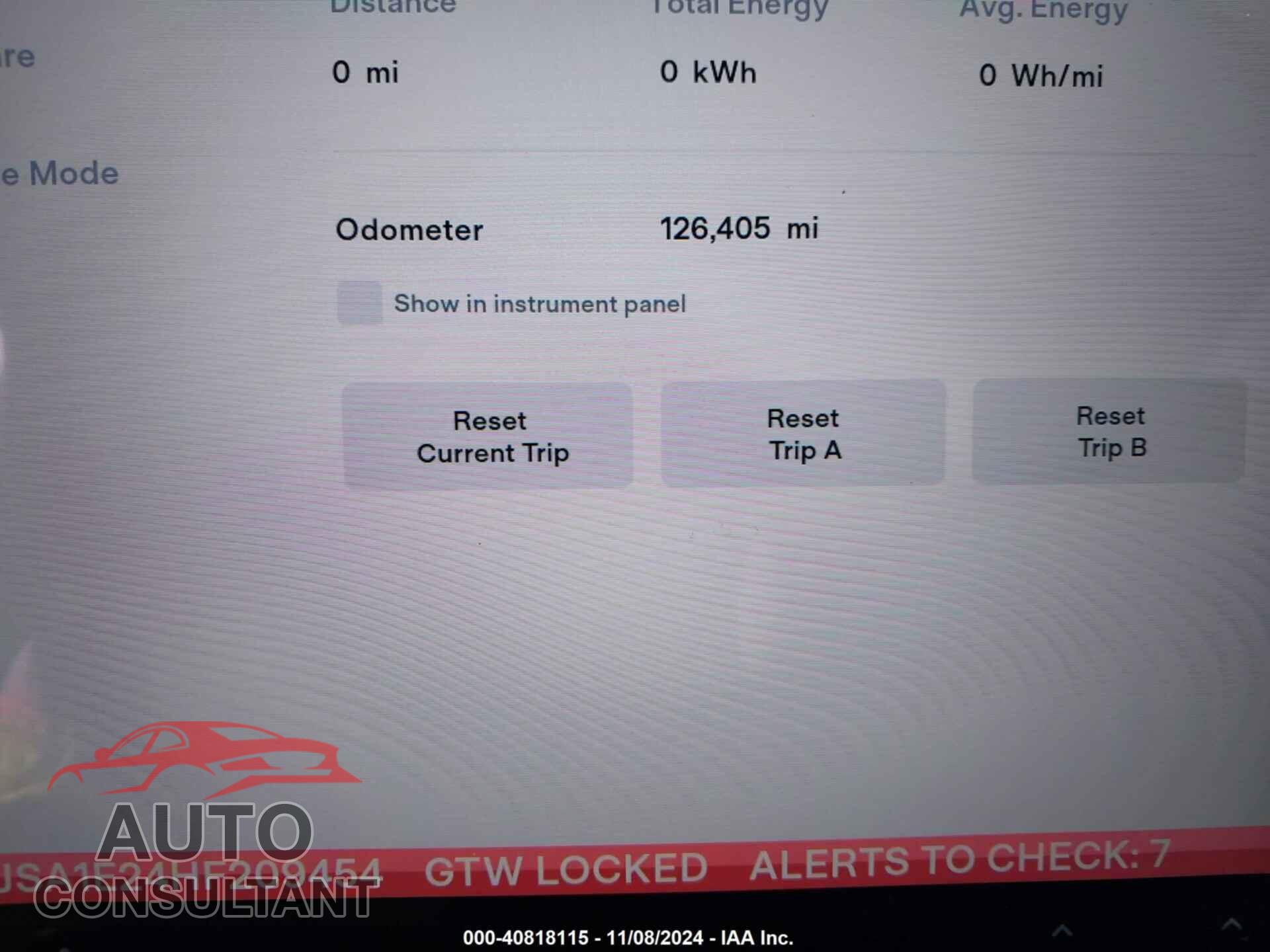 TESLA MODEL S 2017 - 5YJSA1E24HF209454