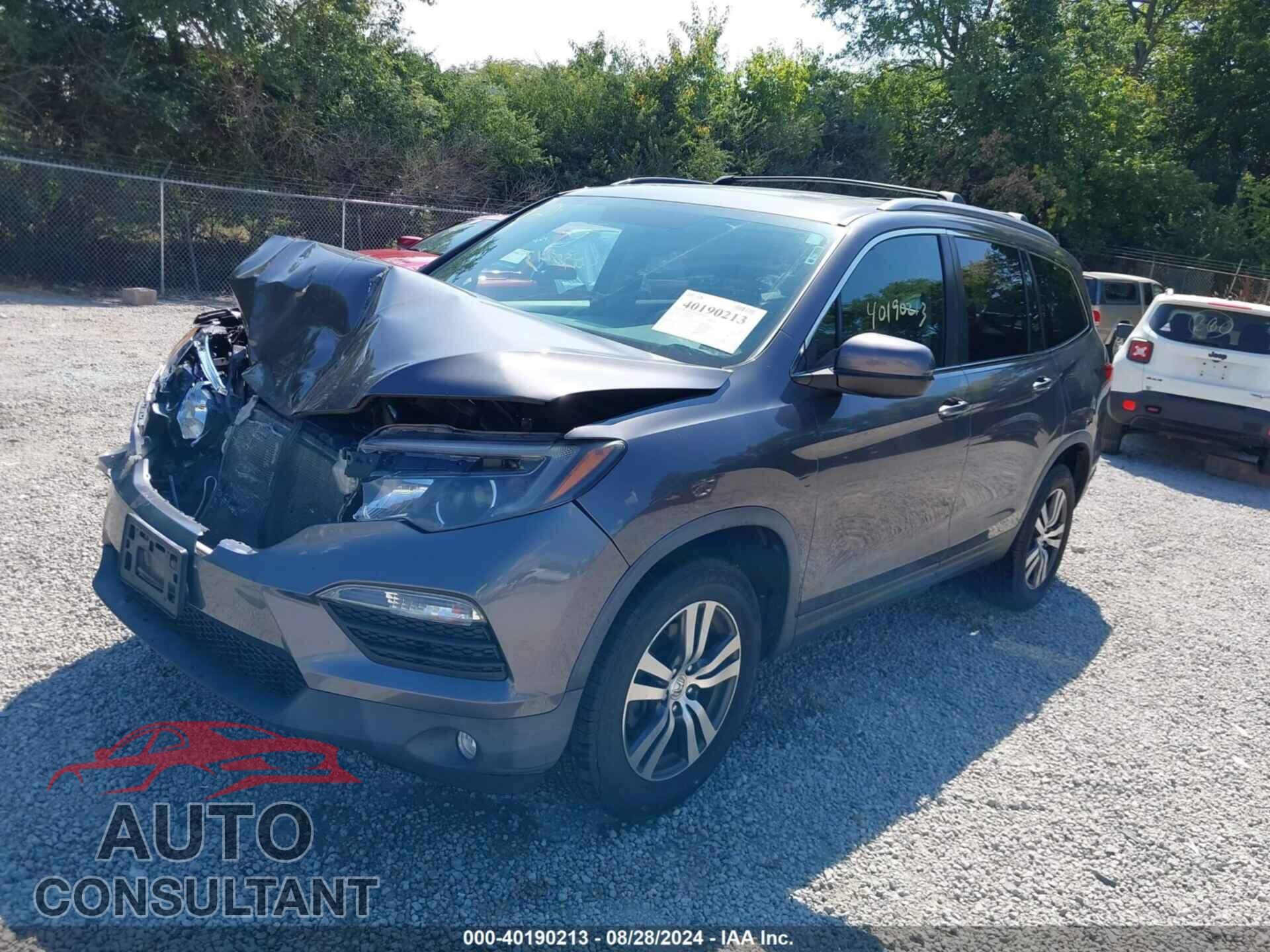 HONDA PILOT 2017 - 5FNYF6H57HB008078
