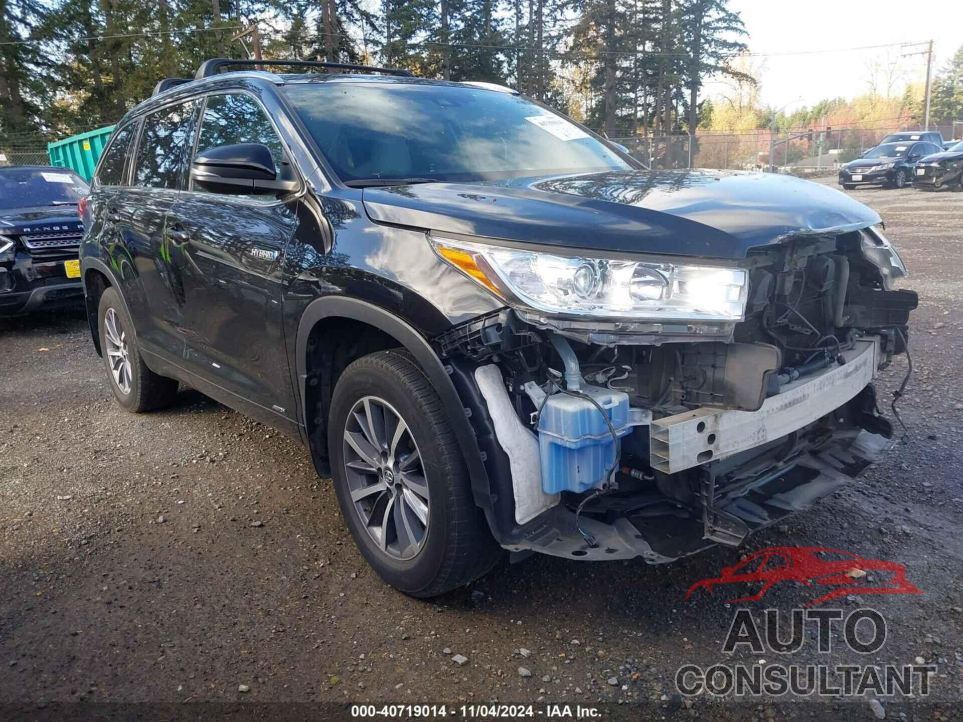 TOYOTA HIGHLANDER 2017 - 5TDJGRFHXHS025675