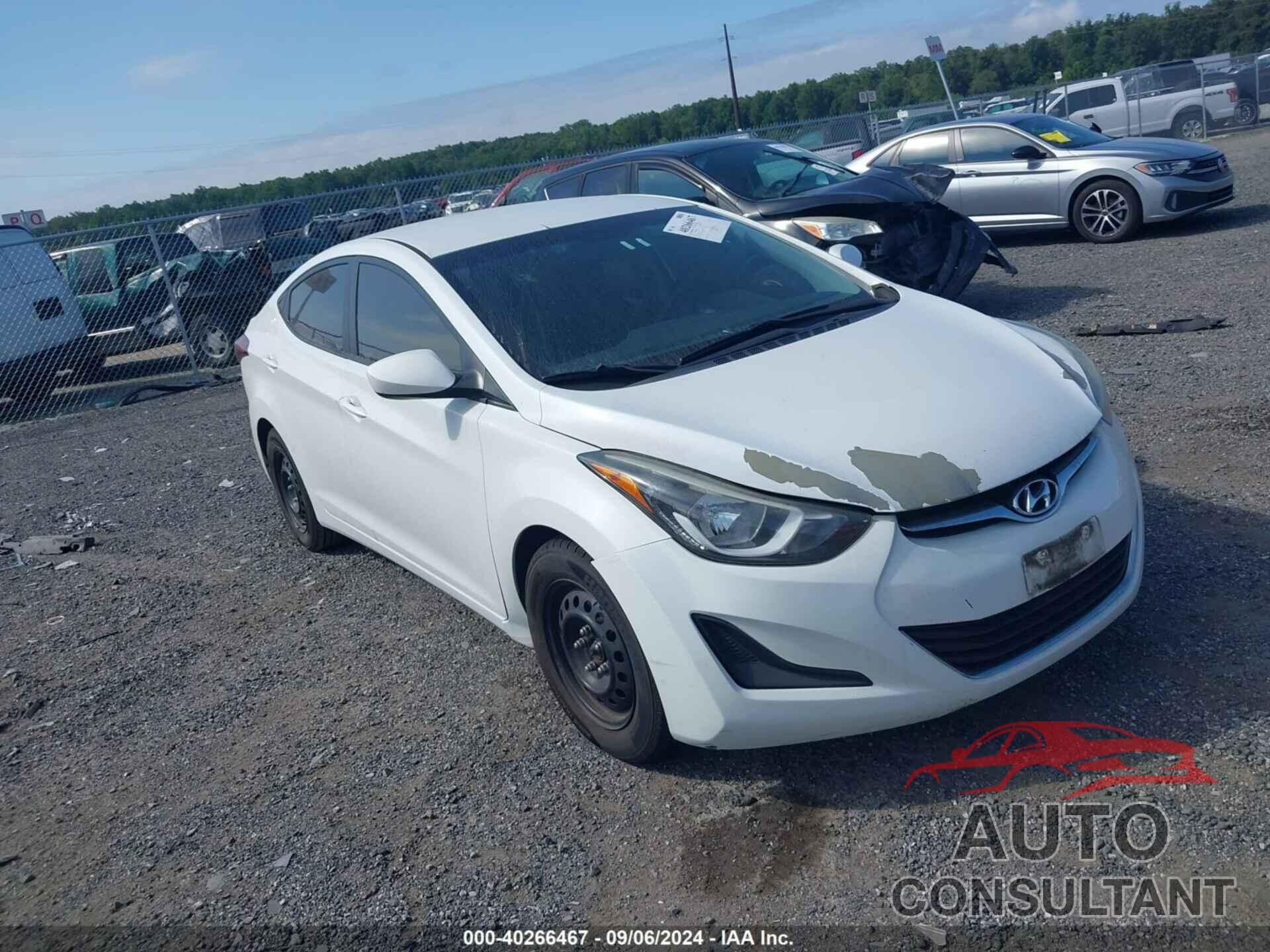 HYUNDAI ELANTRA 2016 - 5NPDH4AE6GH770471