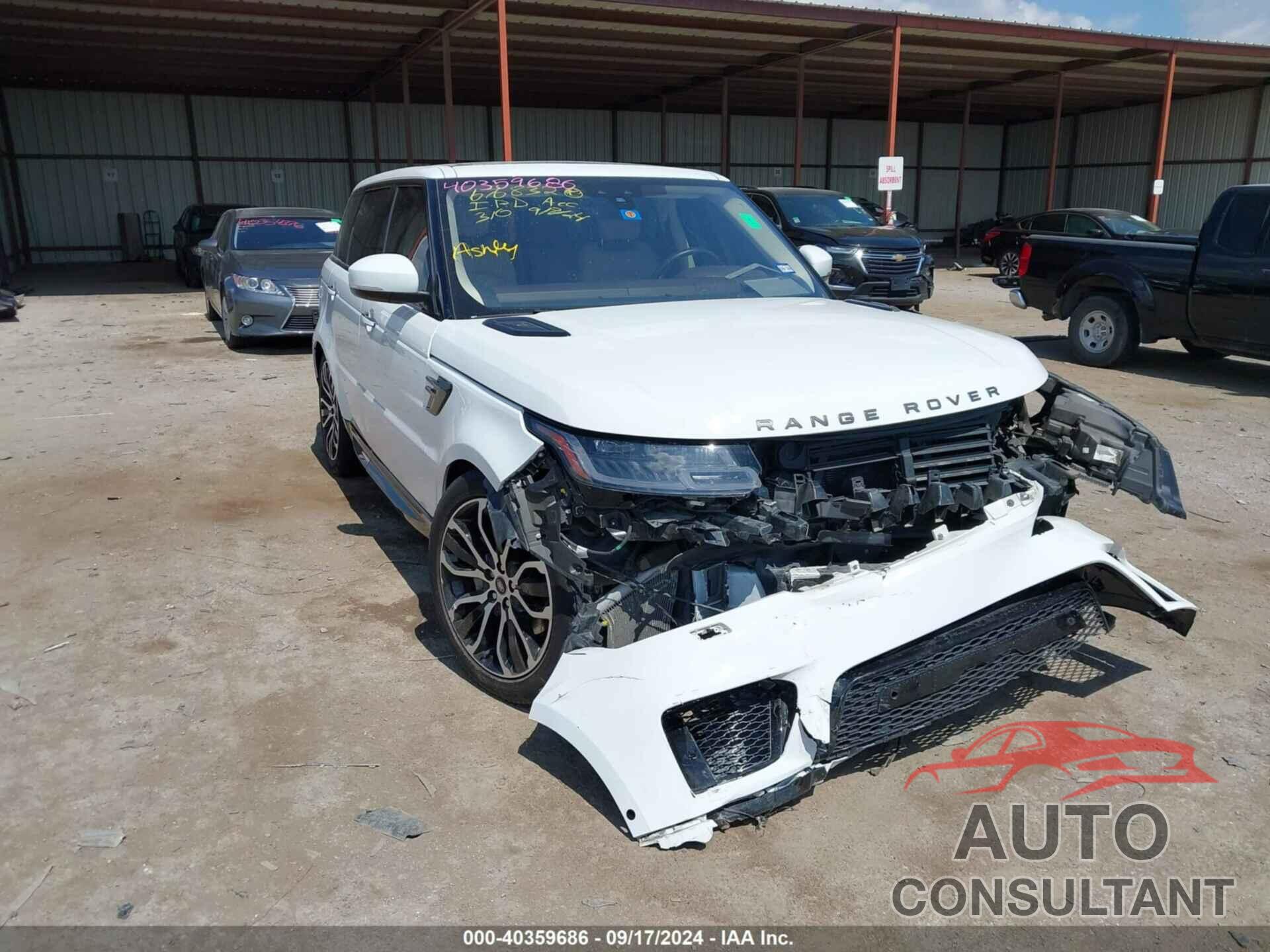 LAND ROVER RANGE ROVER SPORT 2021 - SALWR2SU0MA750258